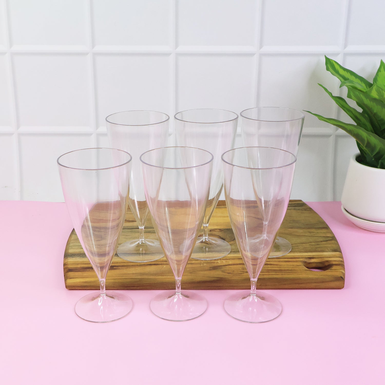 Supermom Plastic Shake Coco Glass Set (230ml 6 Pc)