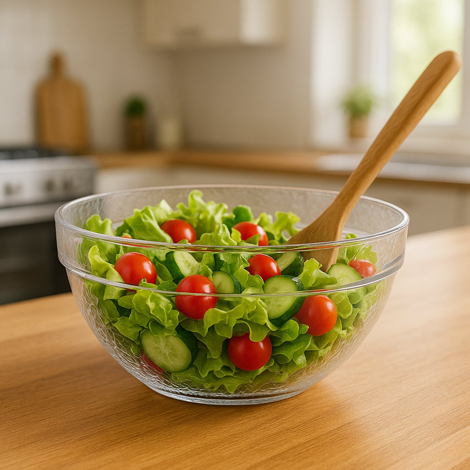 Transparent Idli Mixing Serving Bowl Textured Plastic Kitchen Bowl (1 Pc)