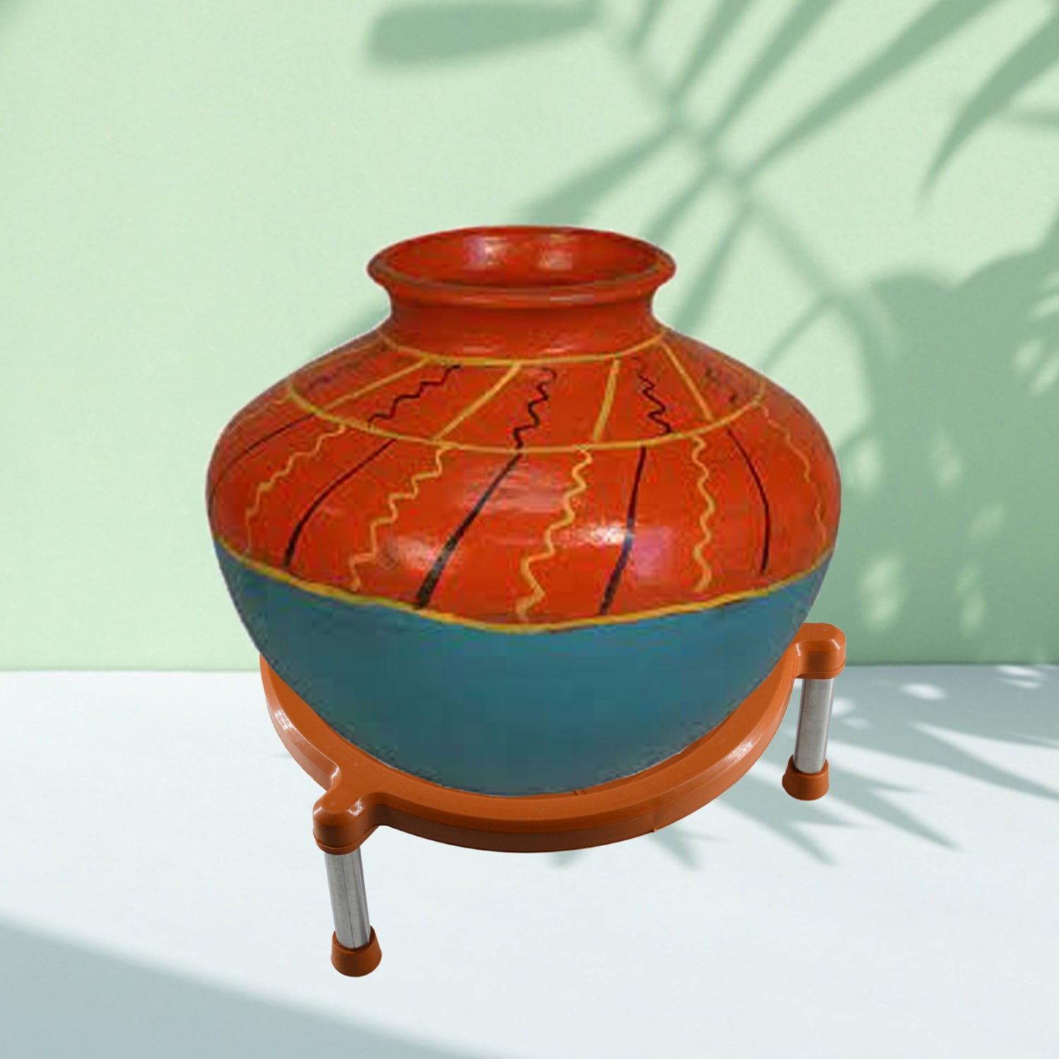 0150 Multipurpose Matka Stand Plant Pot Water Pot Stand Plastic For Home Kitchen (1pc)