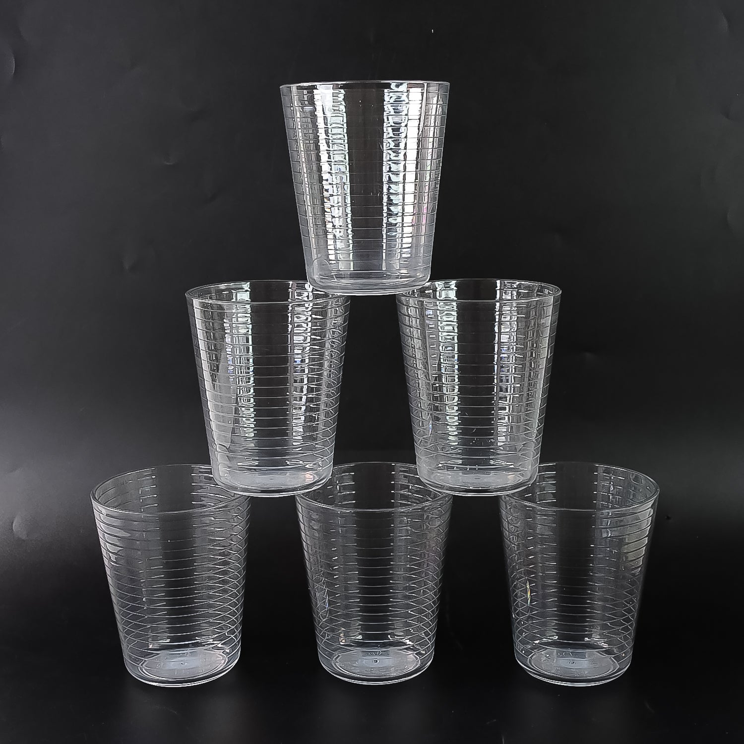 Apex Pyramid Ringo Plastic Glass 300ml Approx Durable Crystal-clear Tumbler
