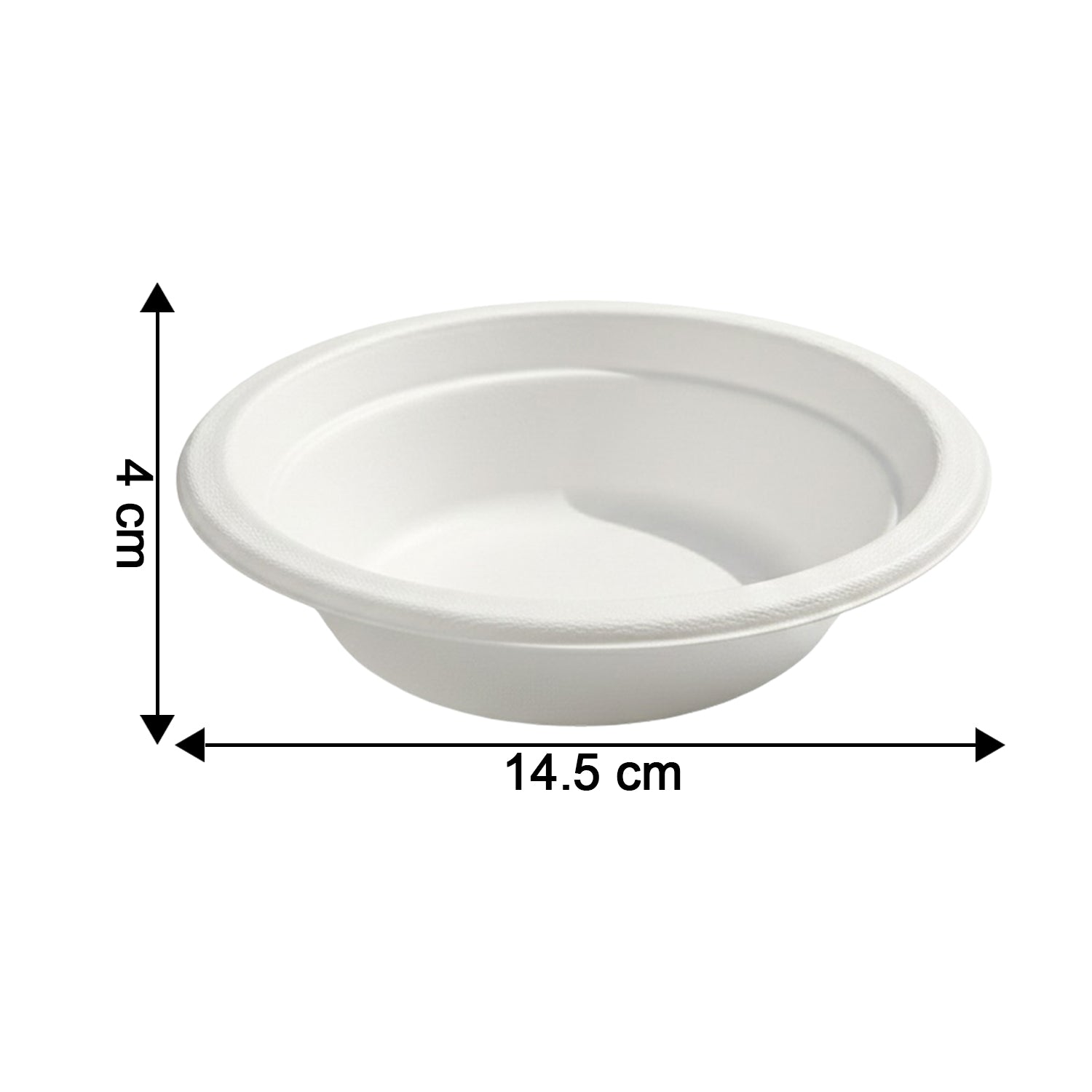 Vegnar Disposable Food Serving Bowl Set Of 10 Pieces 360 Ml Capacity