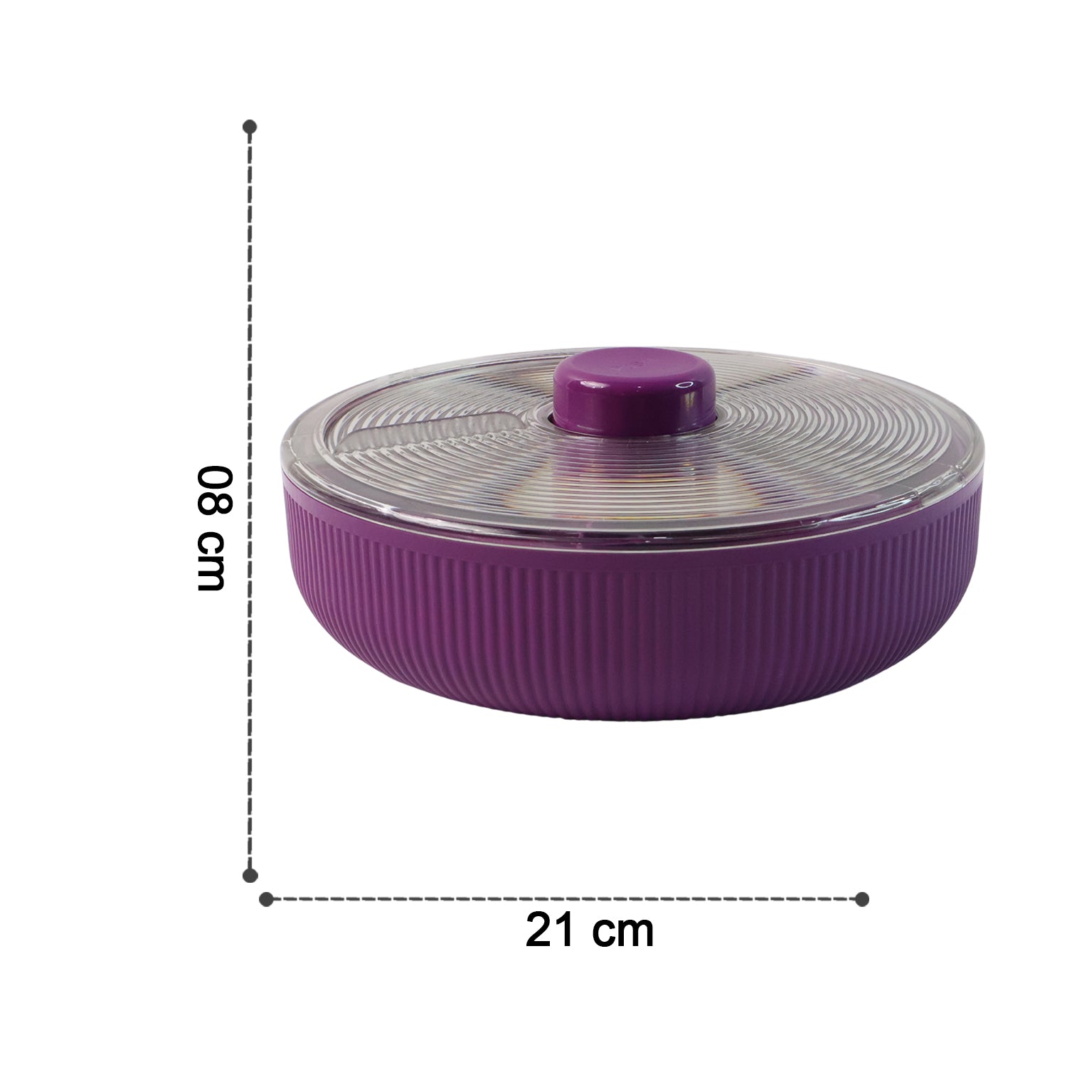 Supermom Multipurpose Round Rotating Dry Fruit Snack Storage Container (1 Pc)