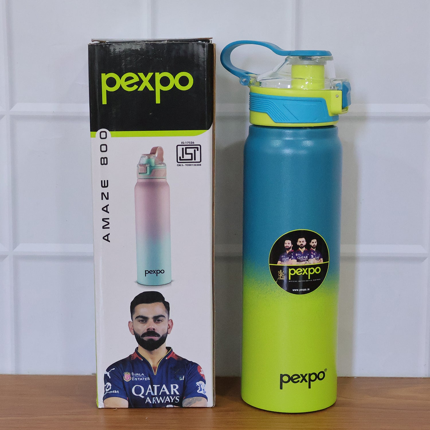 Pexpo Amaze Hot Cold Insulated Stainless Steel Water Bottle 800 Ml