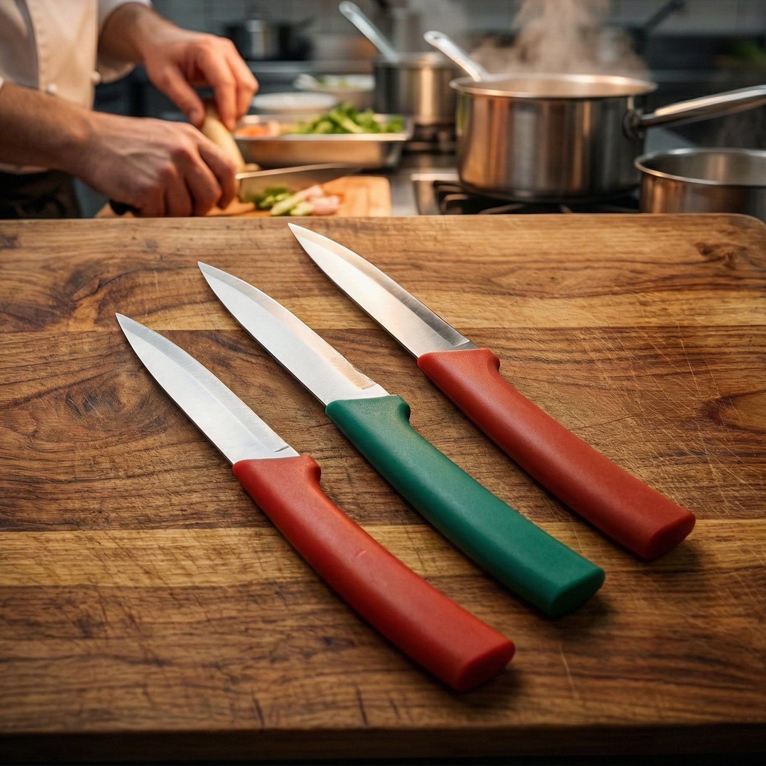 Multipurpose Kitchen Fruit Vegetable Cutting Knife Set (Pack Of 3)