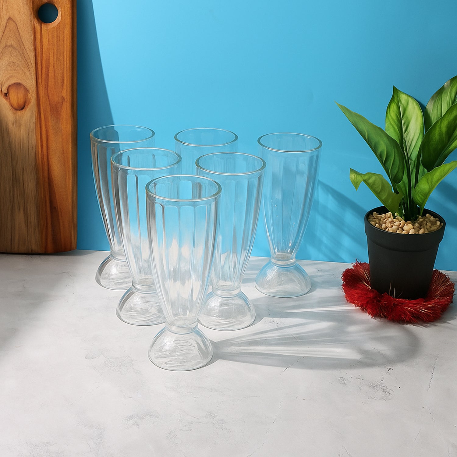 Apex Premium Dessert Falooda Glasses (Approx 400ml 6 Pc)