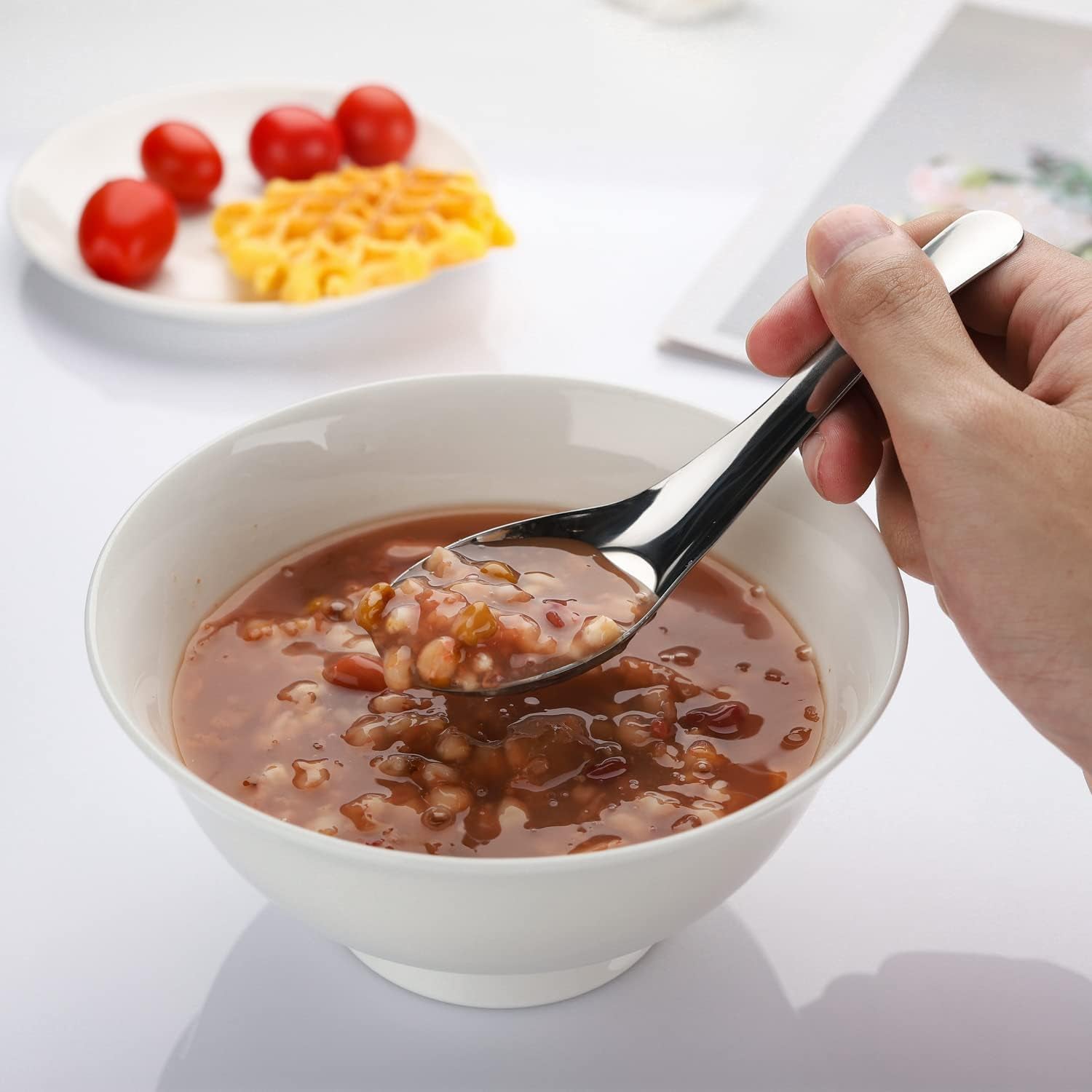 Apex Premium Stainless Steel Soup Spoon Set 6 Pieces