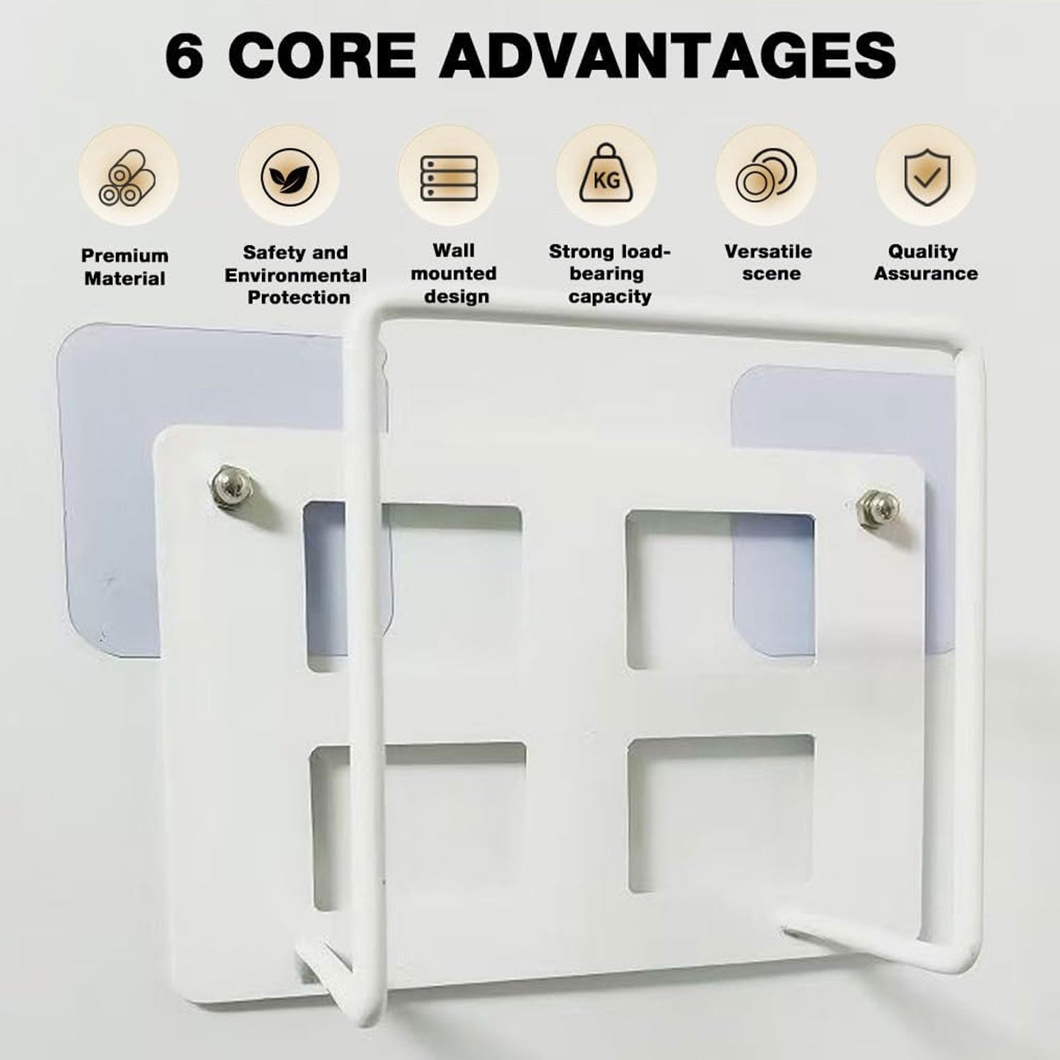 Wall Mount Wifi Router Bracket Holder Stand Shelf For Set Top Box (1 Pc)