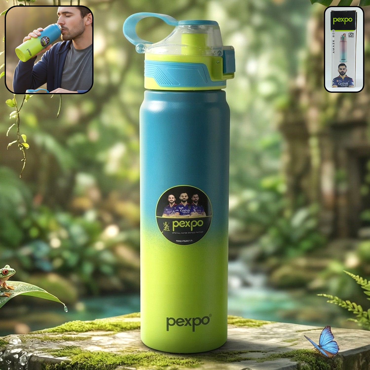 Pexpo Amaze Hot Cold Insulated Stainless Steel Water Bottle 800 Ml