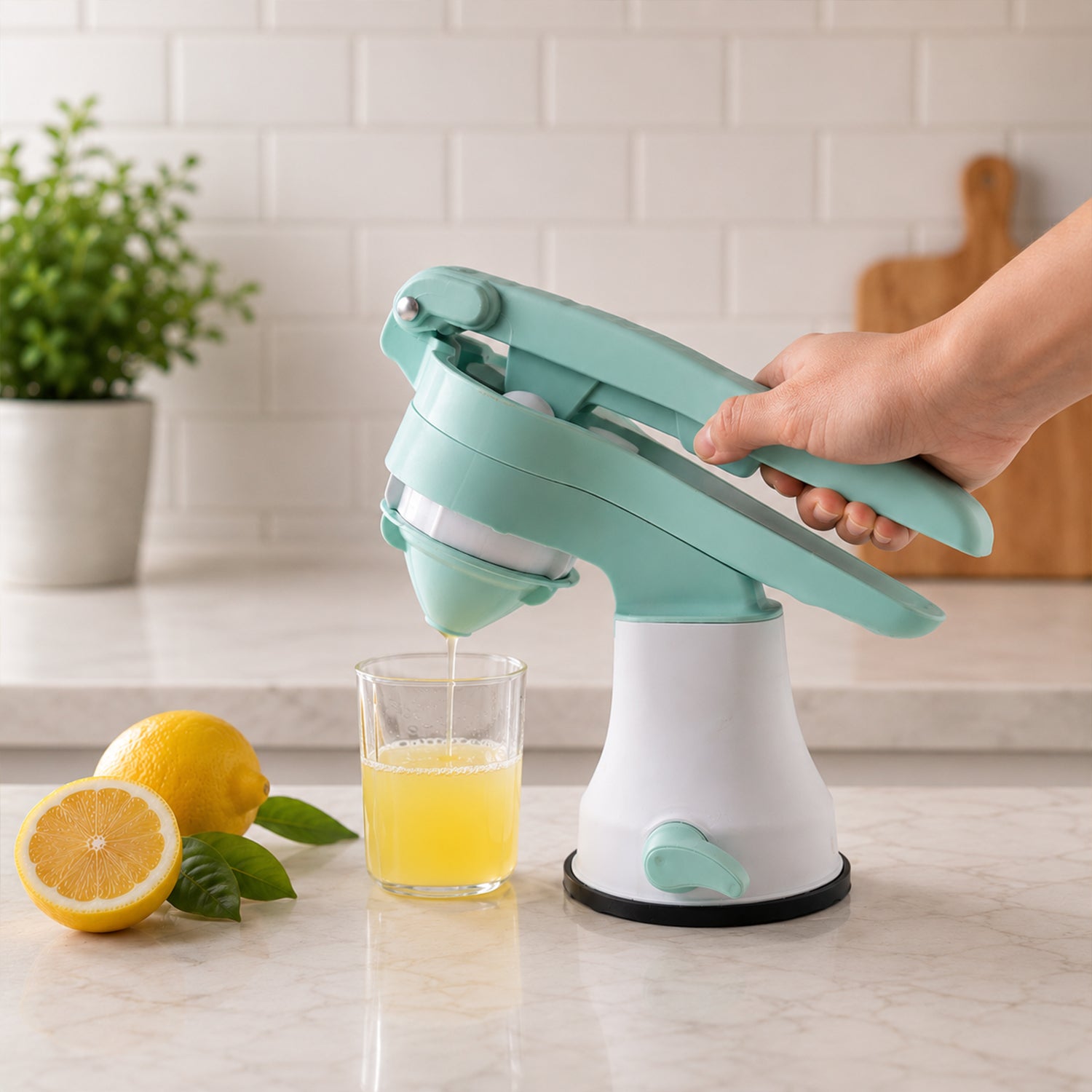 Manual Easy Squeezer Fruit Juicer Hand Press Citrus Juice Maker (1 Pc)