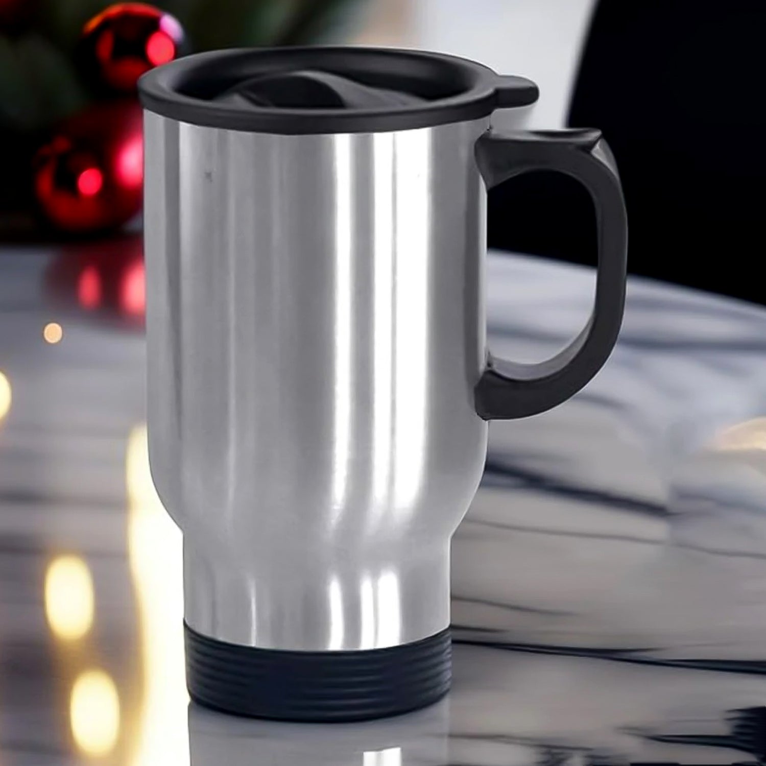 Stainless Steel Vacuum Glass Insulated Glass Coffee Cups (With Lid Handle 1 Pc)