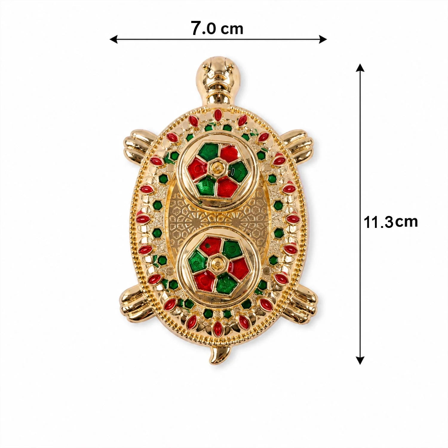 Tortoise Shaped Kankavati Kumkum Holder For Puja And Tilak Rituals (1 Pc)