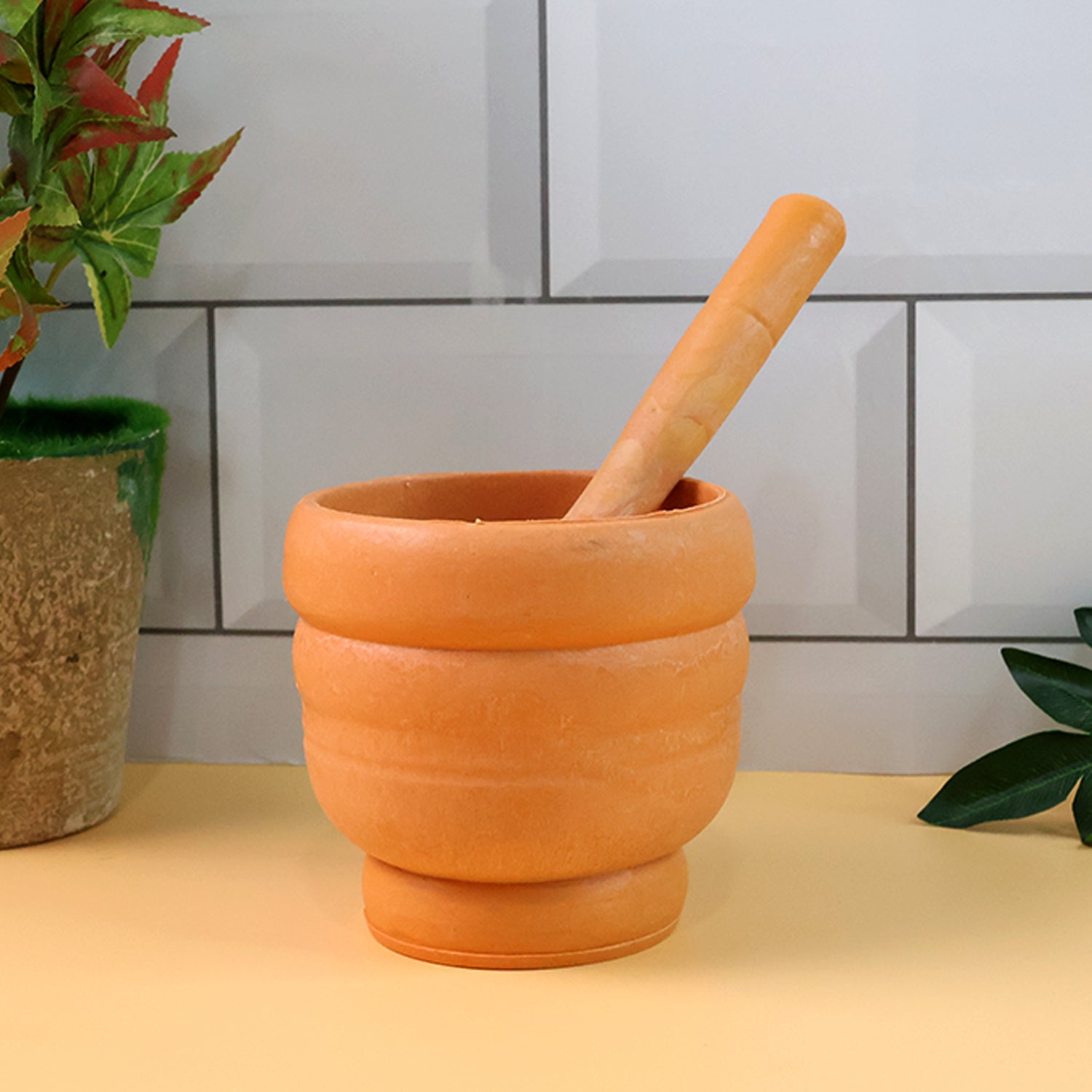 Unbreakable Plastic Mortar Pestle - (Set)