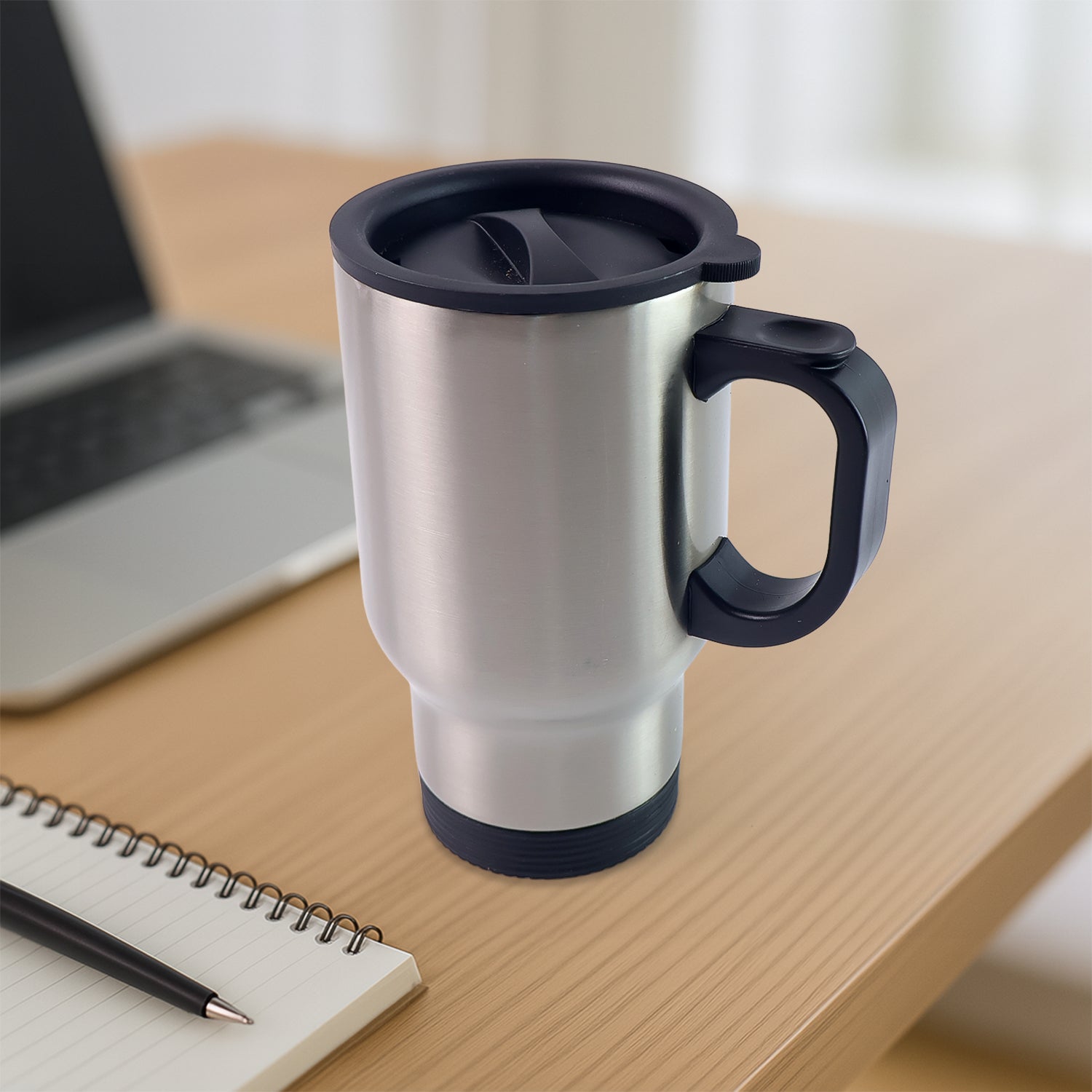 Stainless Steel Vacuum Glass Insulated Glass Coffee Cups (With Lid Handle 1 Pc)
