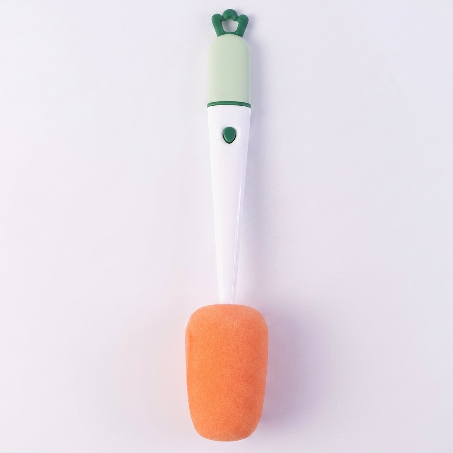 3 In 1 Carrot Bottle Cleaning Brush With Sponge For Cups And Flasks (1 Pc)