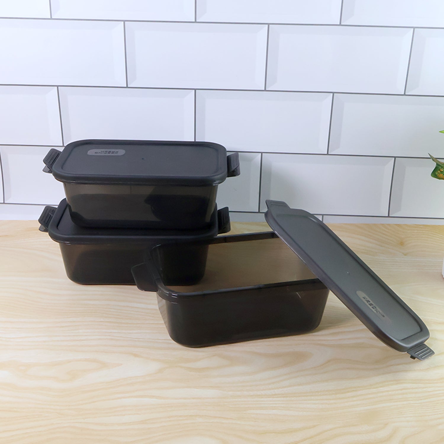 Rectangular Food Storage Containers - (3 Pc Set)