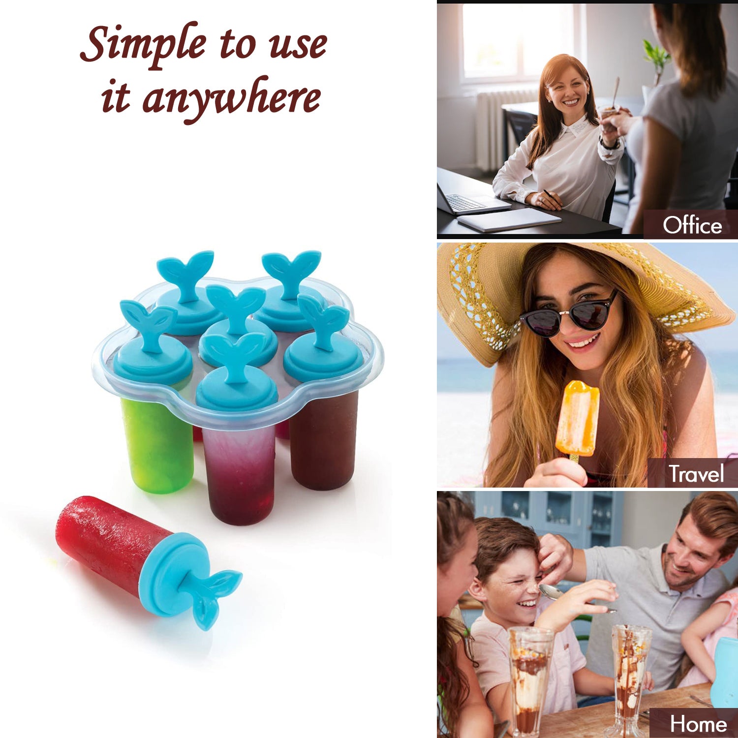4825 A 6 Cavity Ice Candy Maker For Making Ice Candies And All Easily.