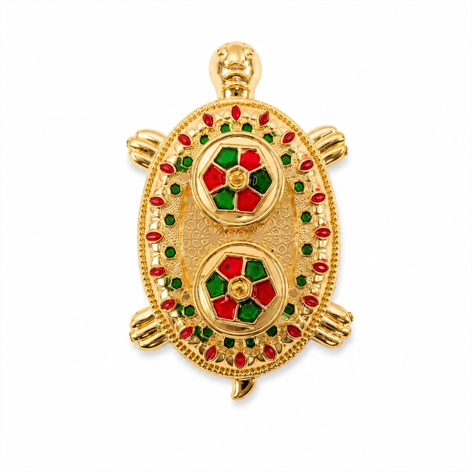 Tortoise Shaped Kankavati Kumkum Holder For Puja And Tilak Rituals (1 Pc)