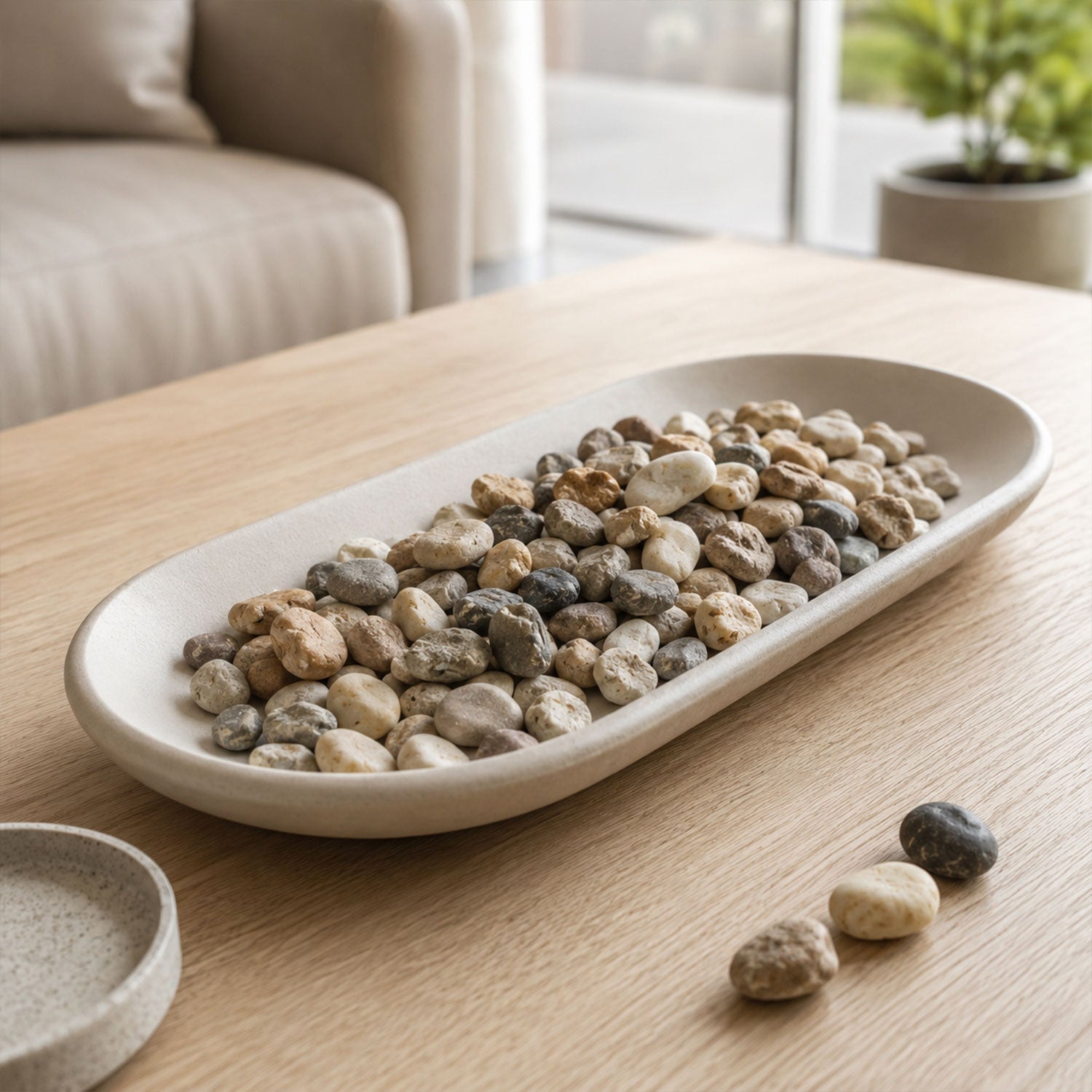 Natural River Pebbles Stones For Aquarium Vase Planter And Garden Decor (1 Set)