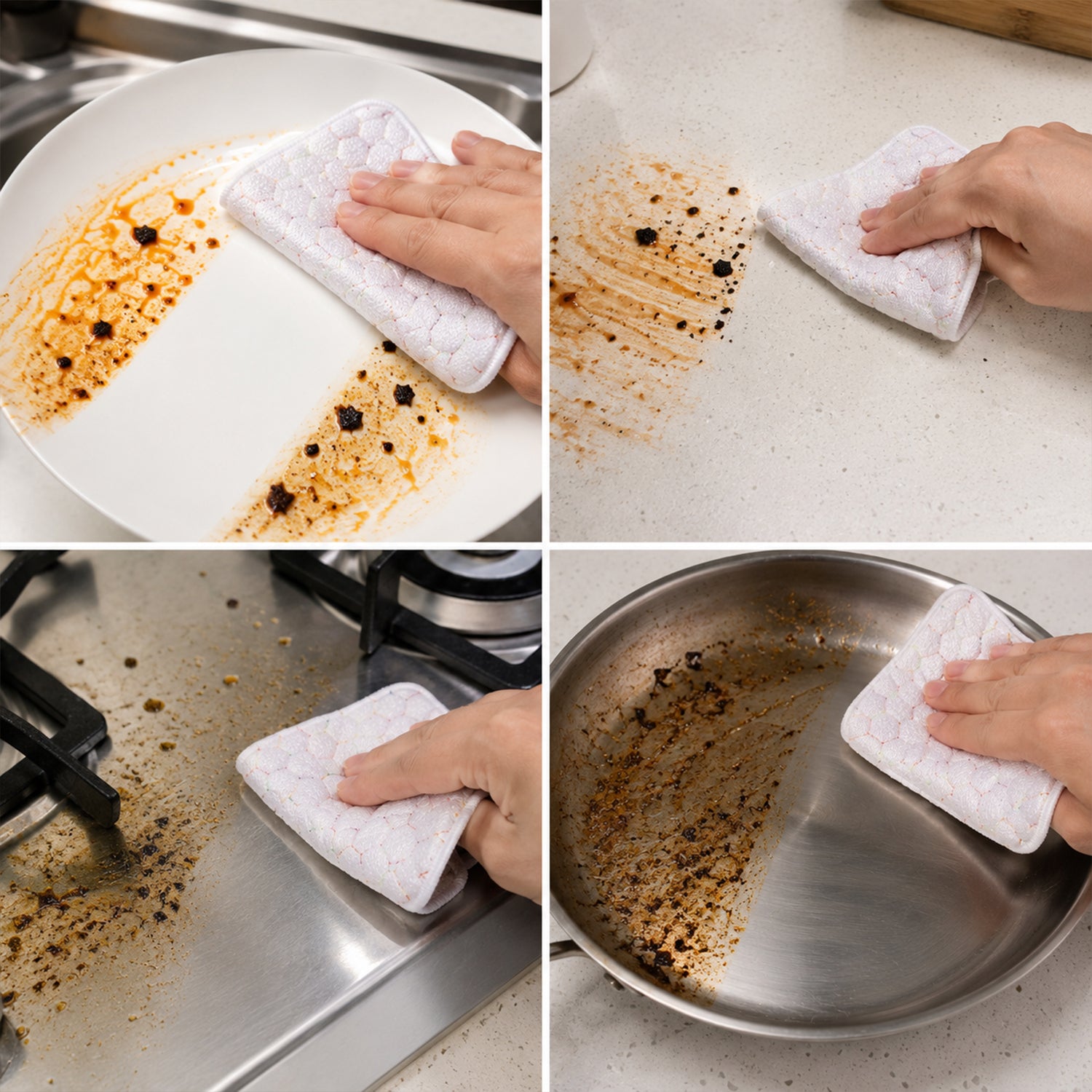 Dish Washing Scrub Pad Heavy Duty Kitchen Scrubber For Utensils Pots 18x18cm (1 Pc)
