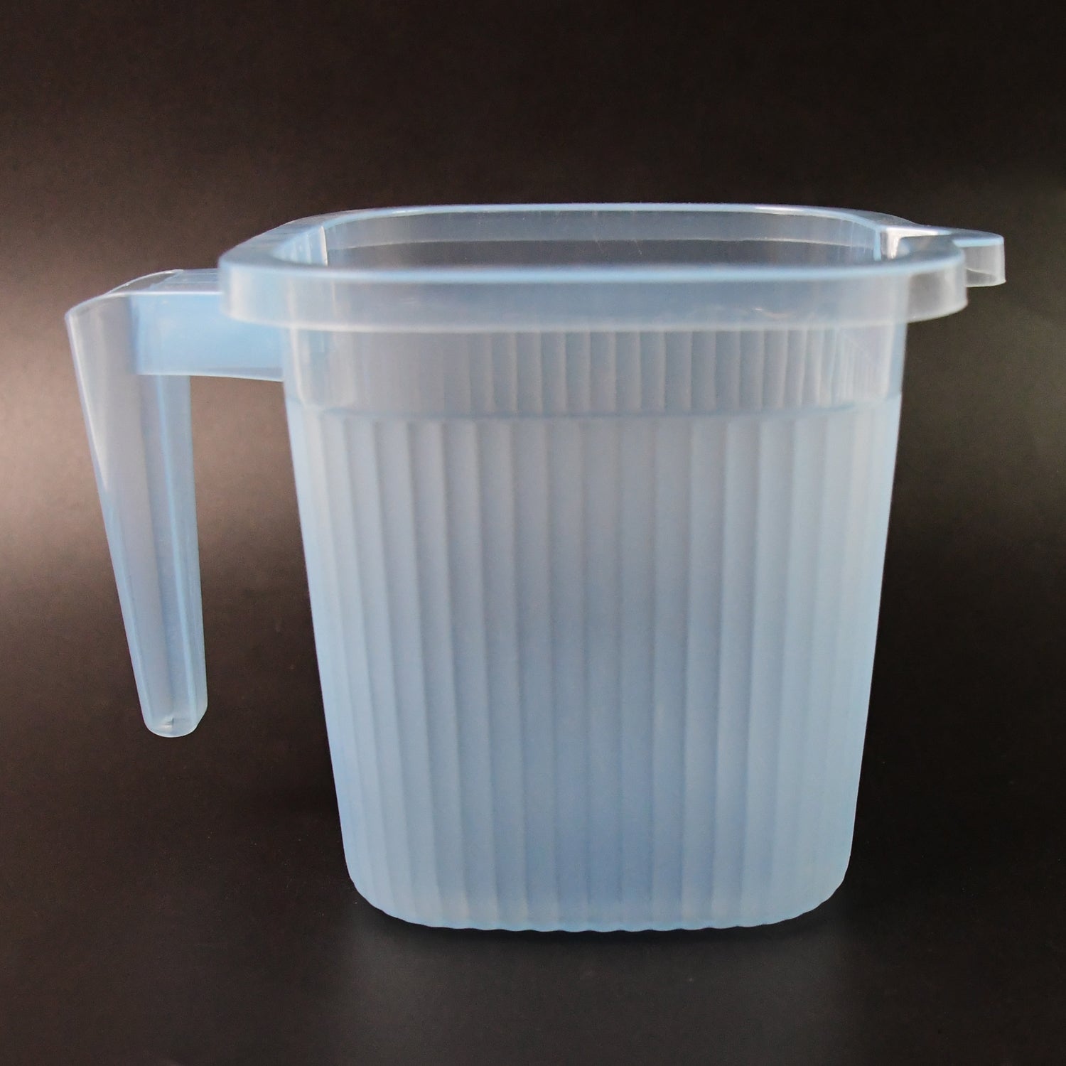 Plastic Square Transparent Bath Water Mug (1 Pc 1000 Ml Mix Color)