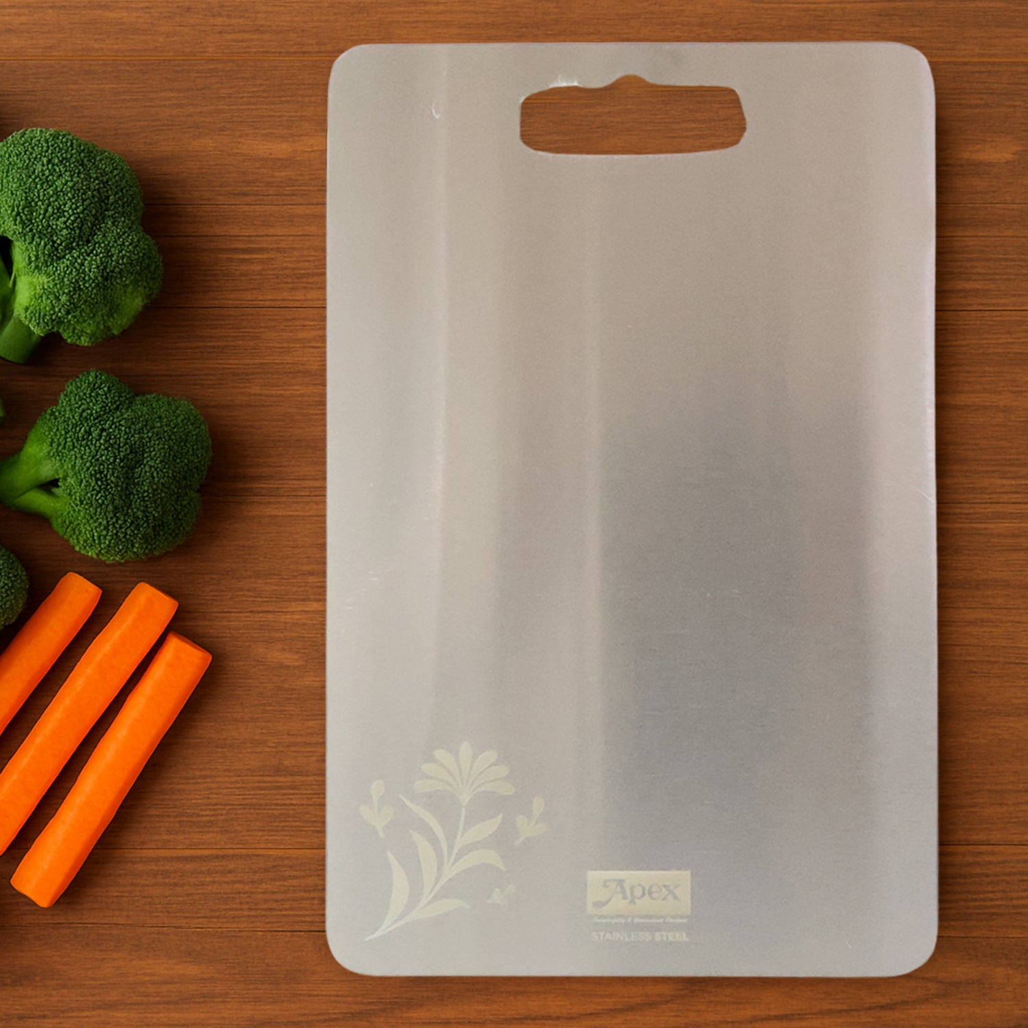 Apex Large Stainless Steel Multipurpose Chopping Cutting Board (260x360mm 1 Pc)