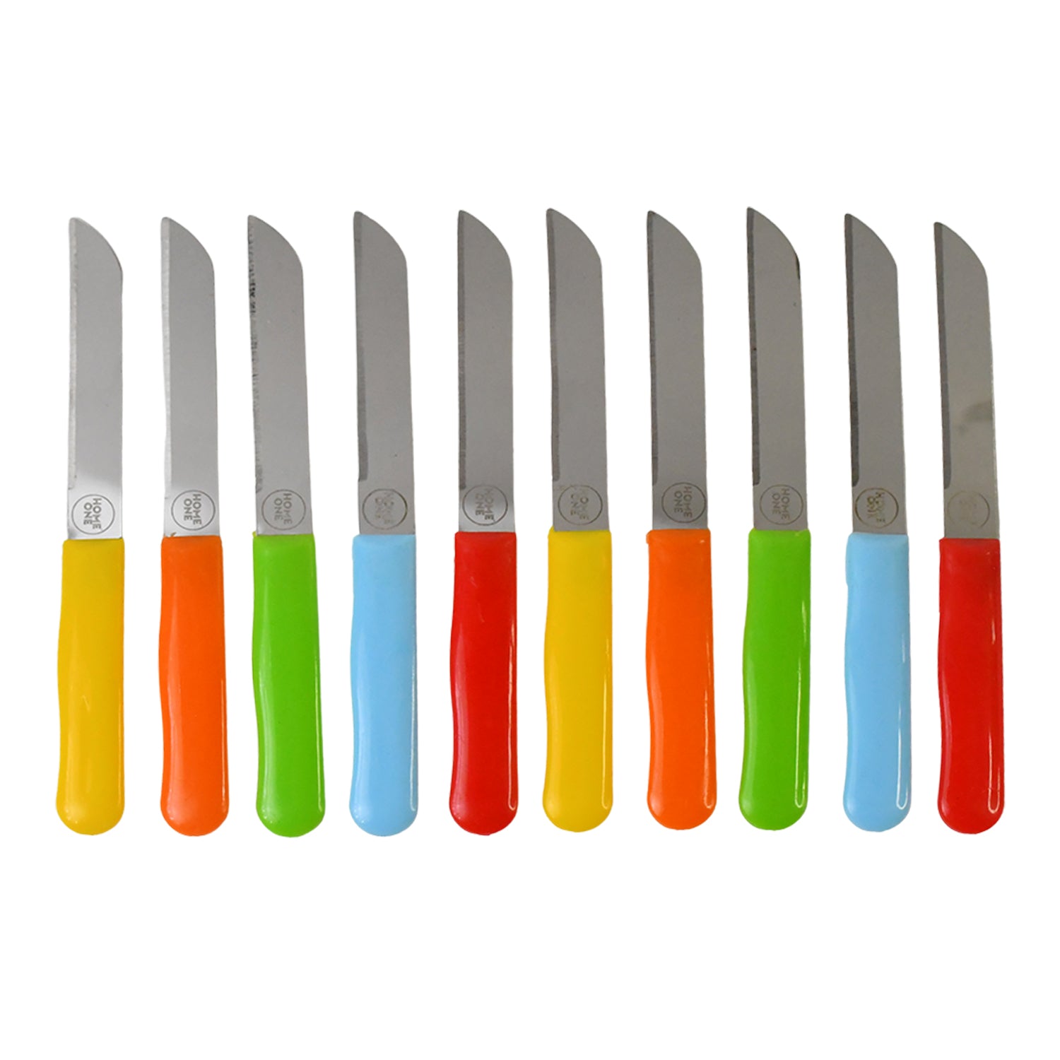Premium Quality Stainless Steel Handle Plain Knife (10 Pc 1 Set)