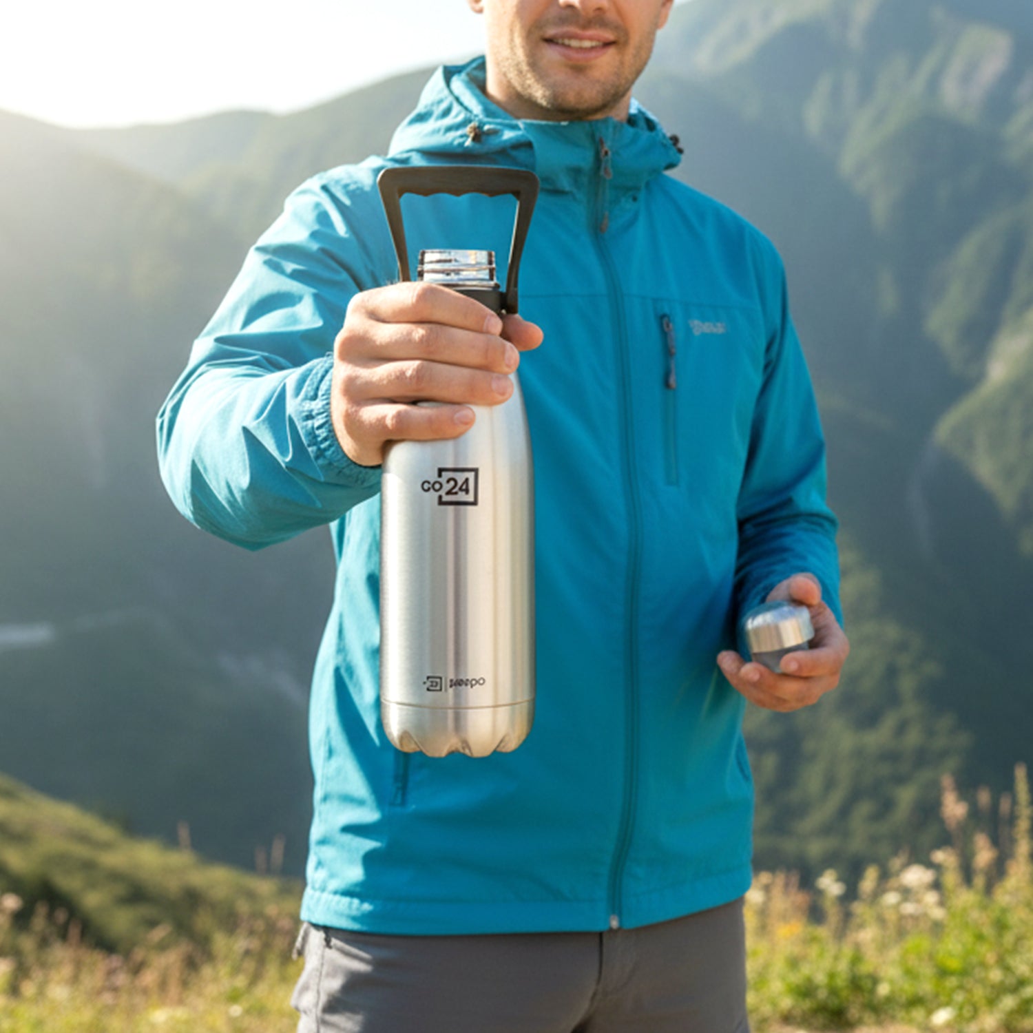 Pexpo Echo Vacuum Insulated Hot Cold Stainless Steel Water Bottle 1500 Ml