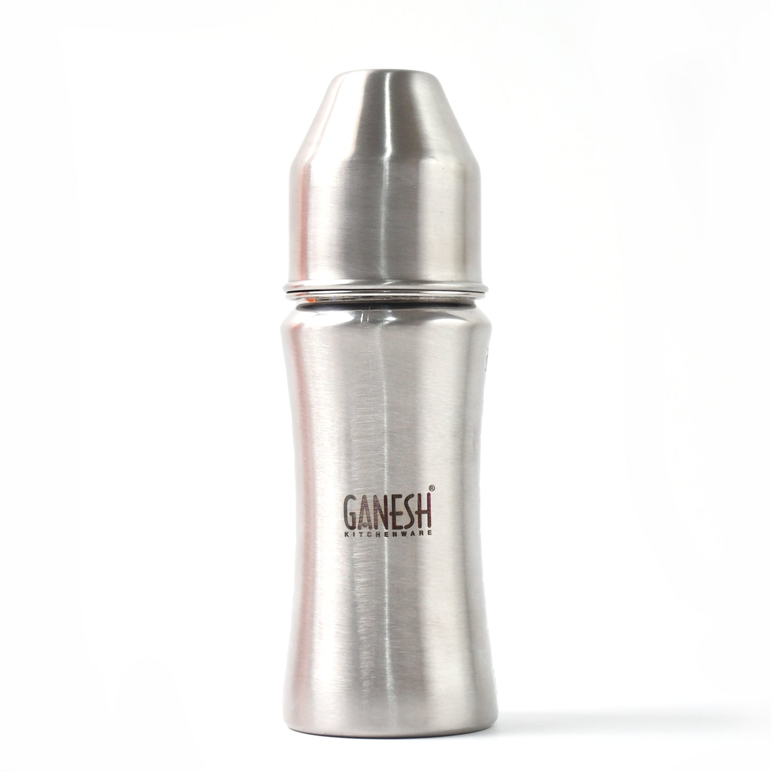 8173 Ganesh Stainless Steel Baby Feeding Bottle Milk Bottle For New Born Infants Toddler Up To 3 Years Bfa Free (250 Ml Approx)