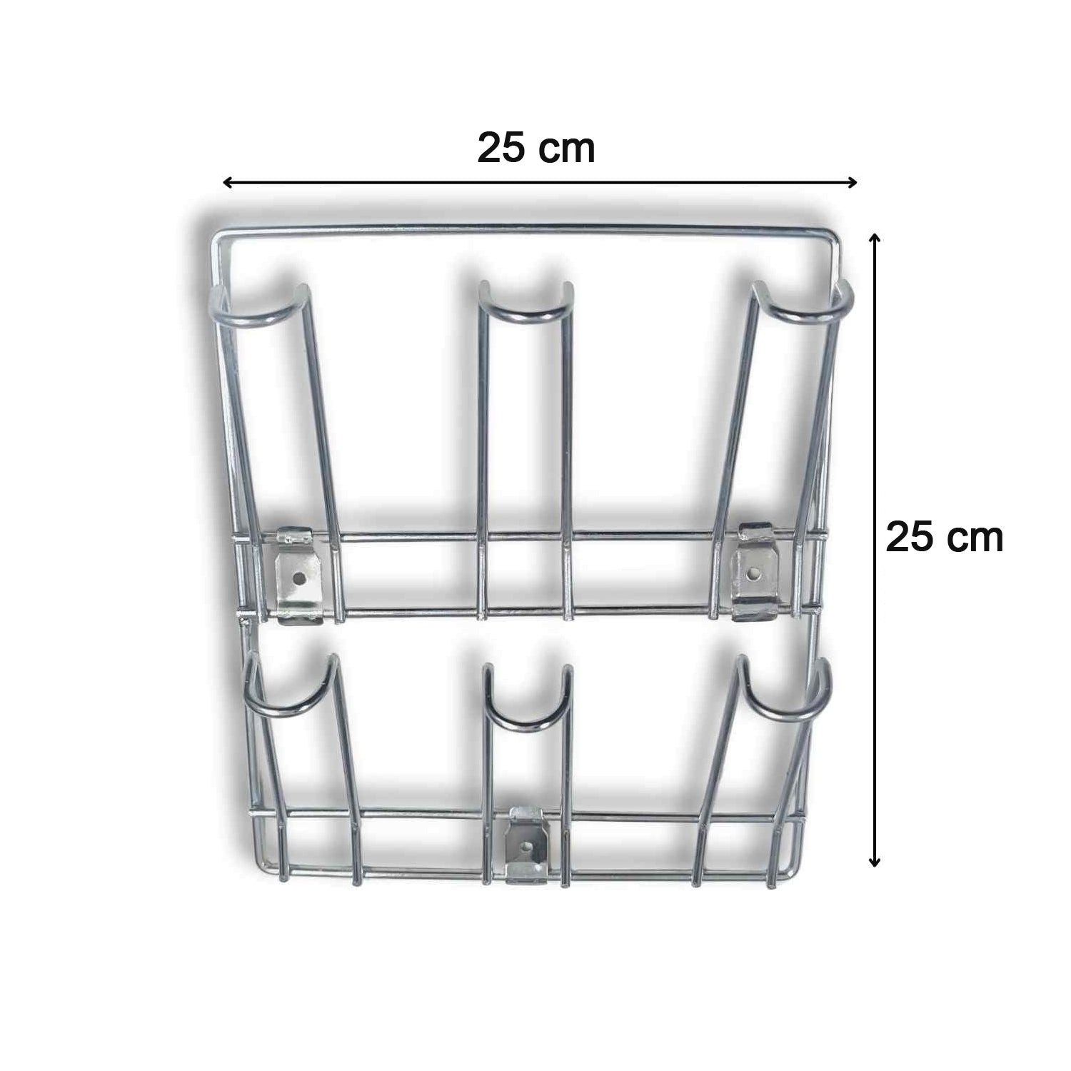 Wall-mounted Stainless-steel Cup Mug Holder Rack (25 X 25 Cm 1 Pc)