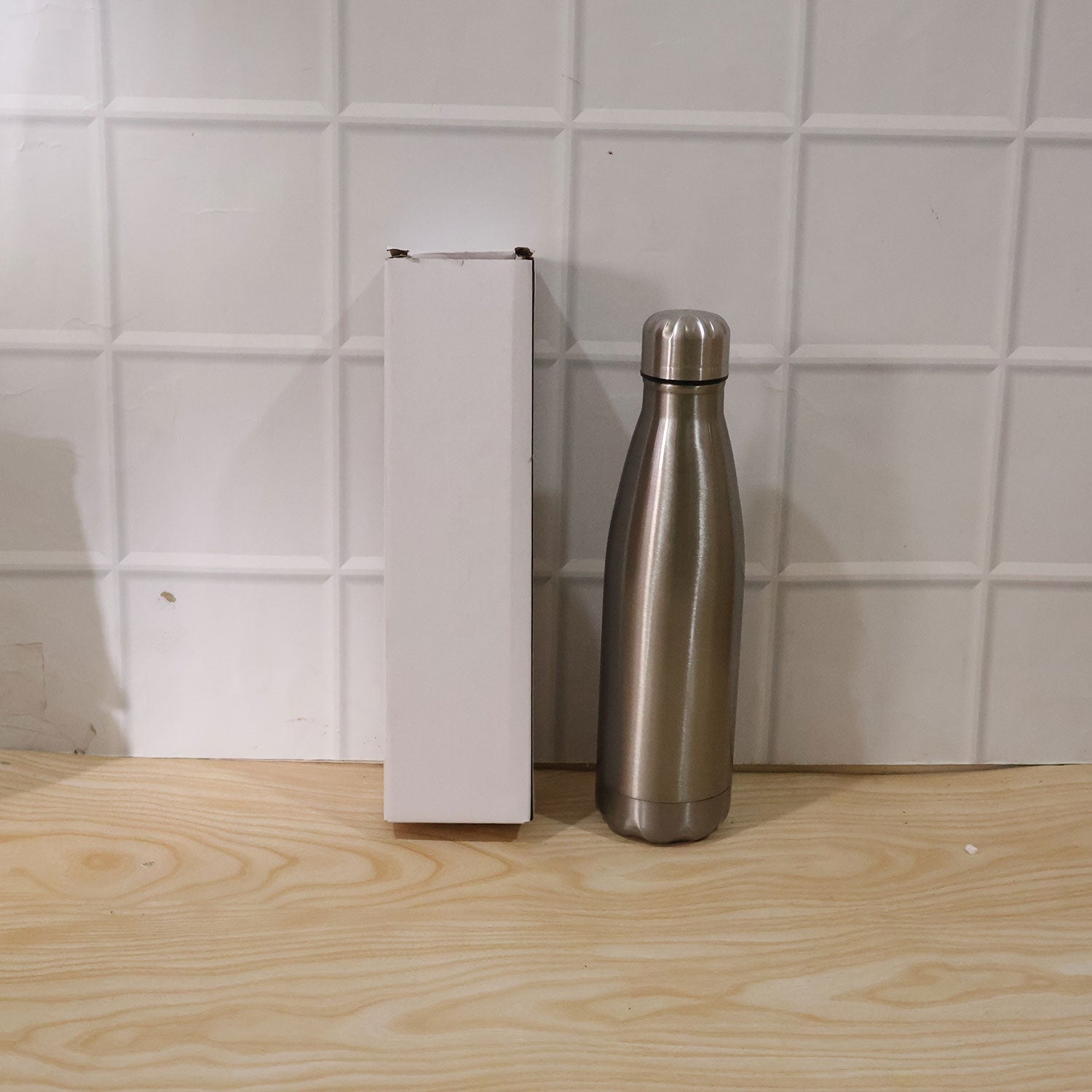 Stainless Steel Leak Proof Water Bottle For Gym School And Office 500ml (1 Pc)