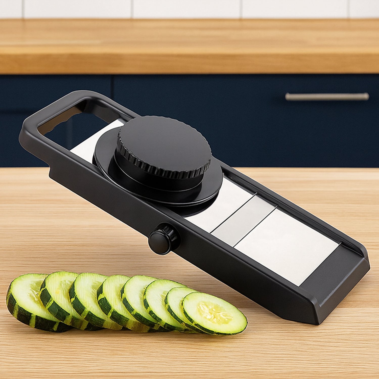 Premium Adjustable Vegetable Fruit Slicer With Sharp Stainless Steel Blade