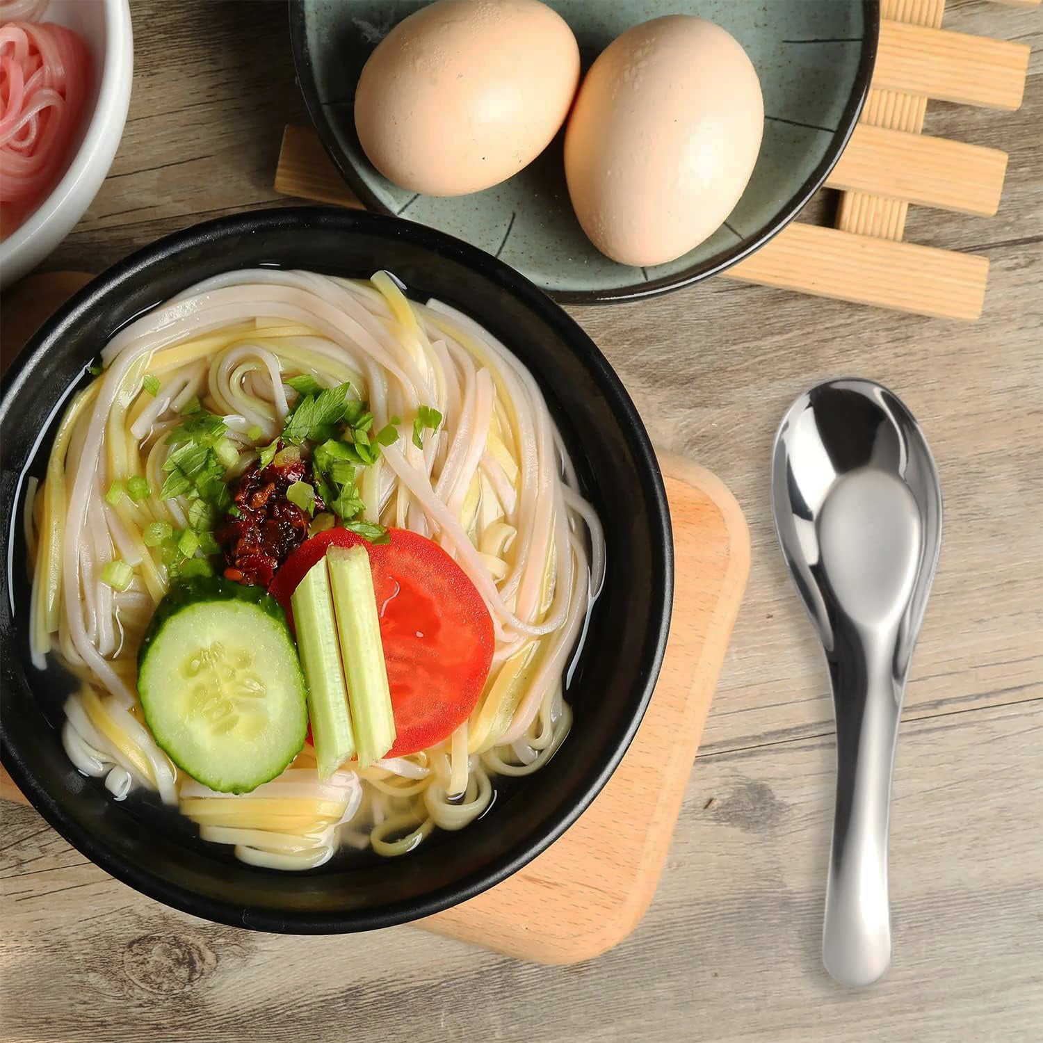 Apex Premium Stainless Steel Soup Spoon Set 6 Pieces