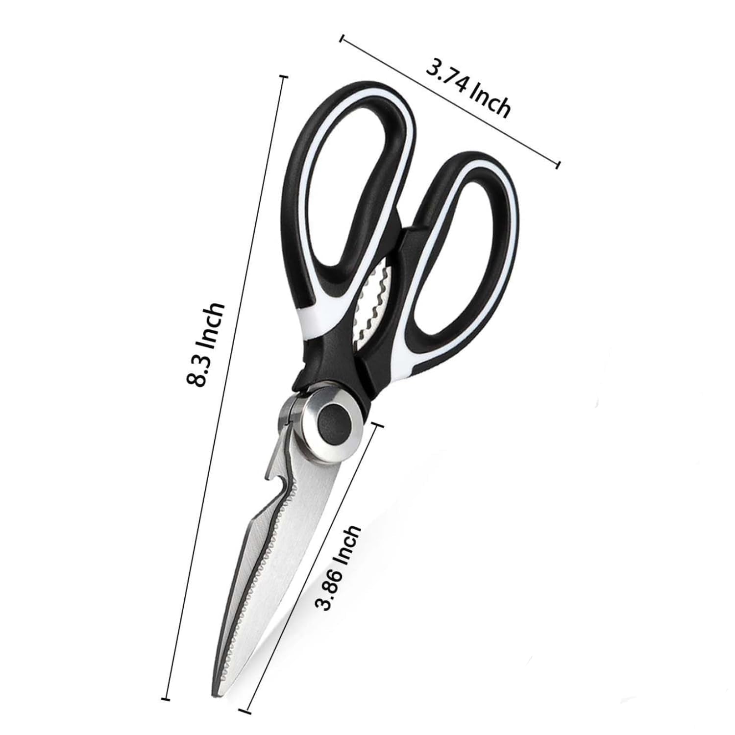 3 In 1 Multi-function Scissor Multipurpose Kitchen Scissors Steel Blades (1 Pc)