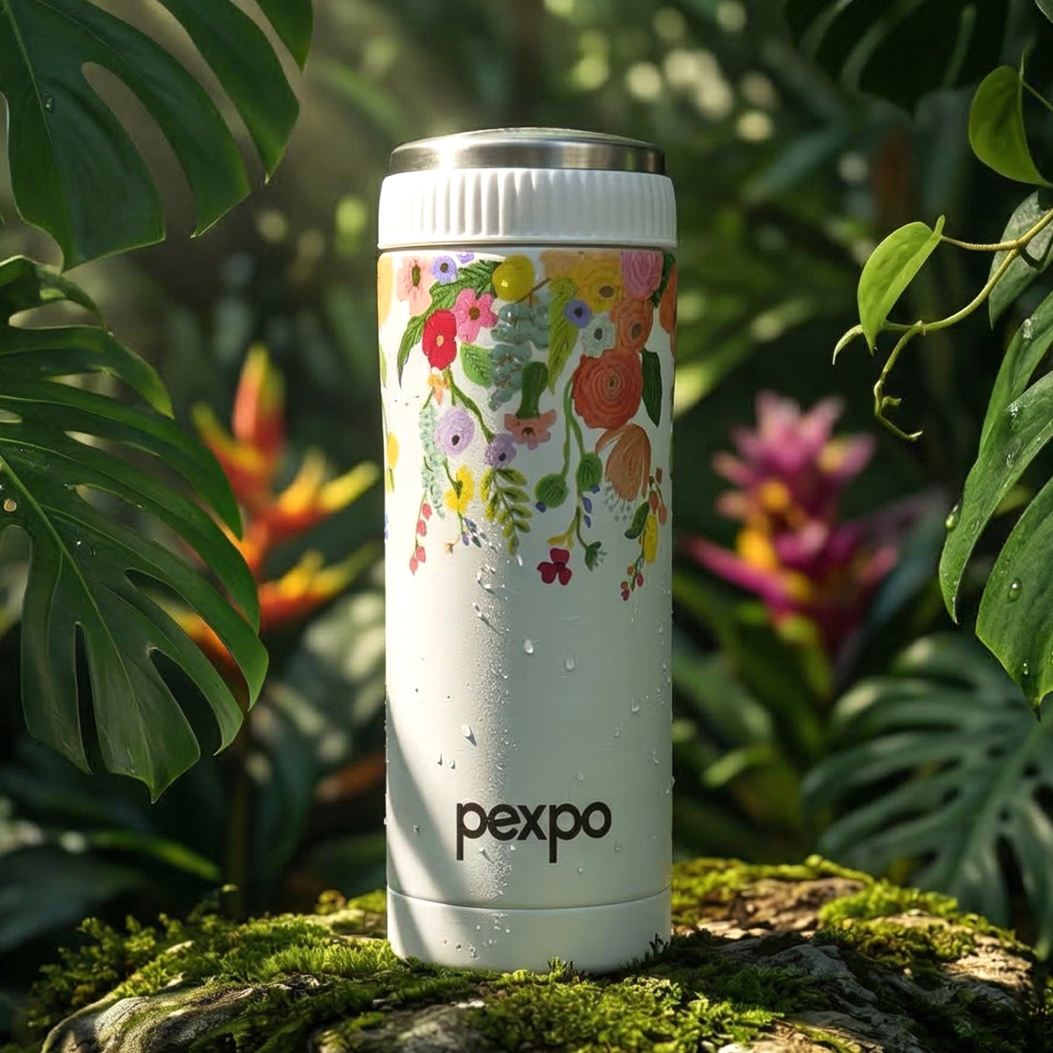 Pexpo Crypto Art Hot Cold Vacuum Insulated Stainless Steel Water Bottle 500 Ml