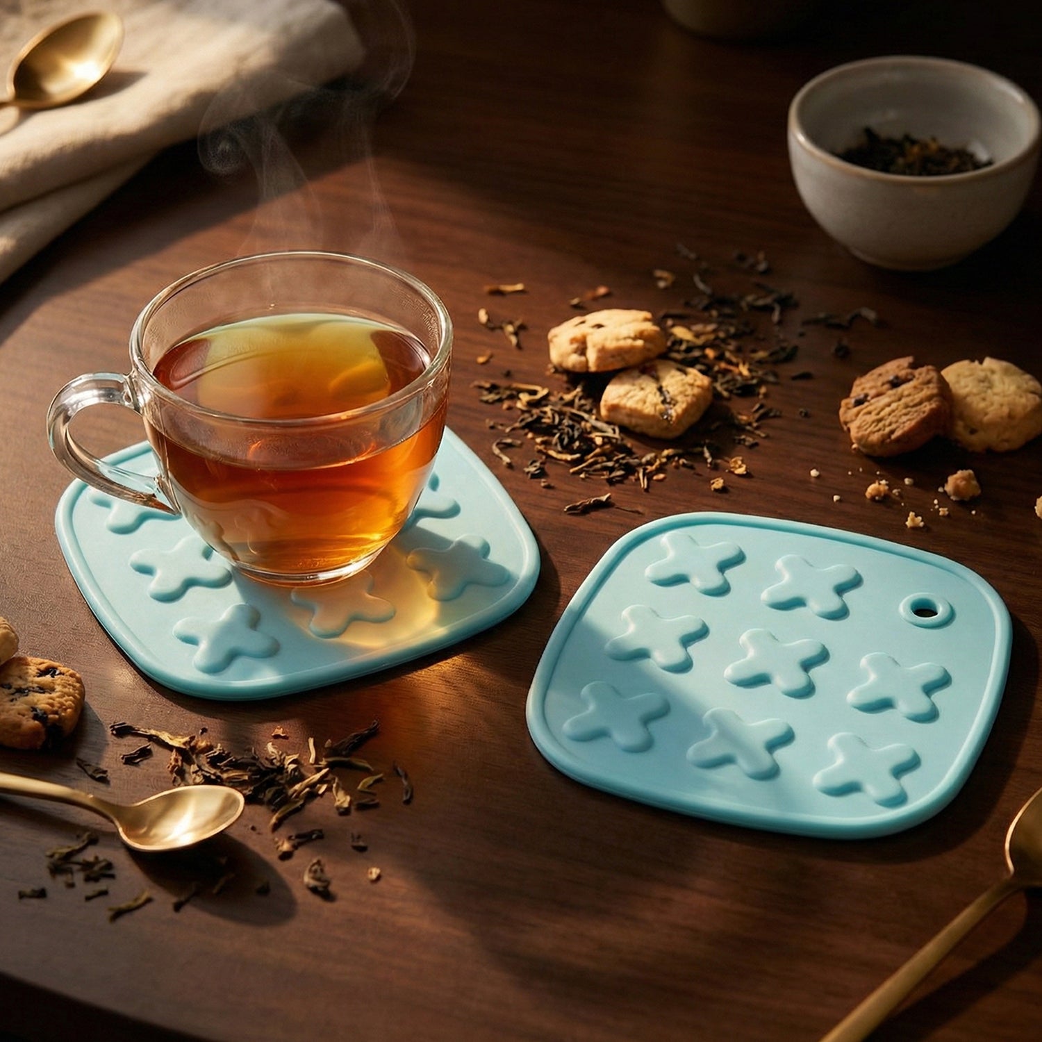 Heat Resistant Multipurpose Cup Coaster Hot Pot Pad Set (2 Pc)