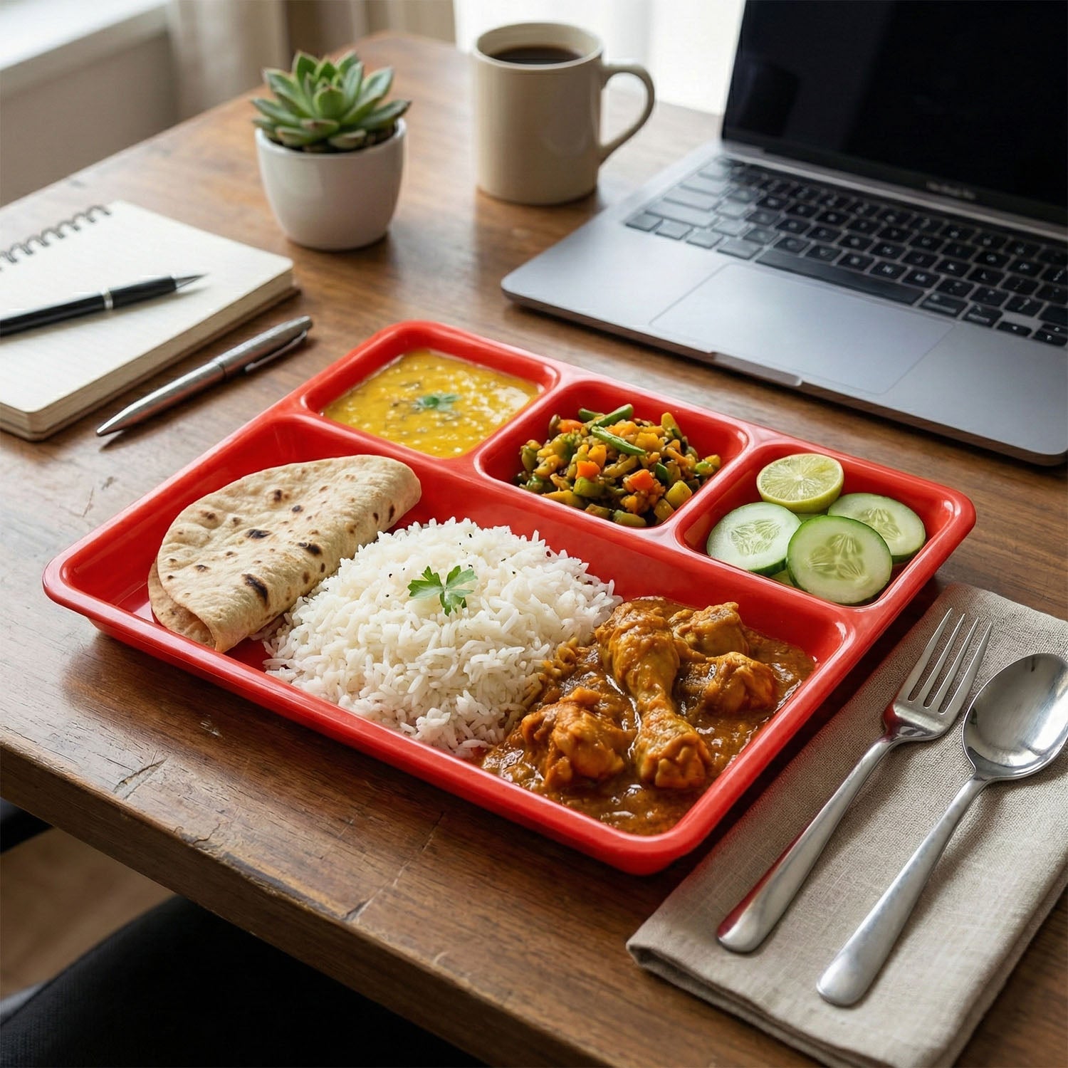 32 25 Cm Multipurpose Compartment Serving Tray (1 Pc)