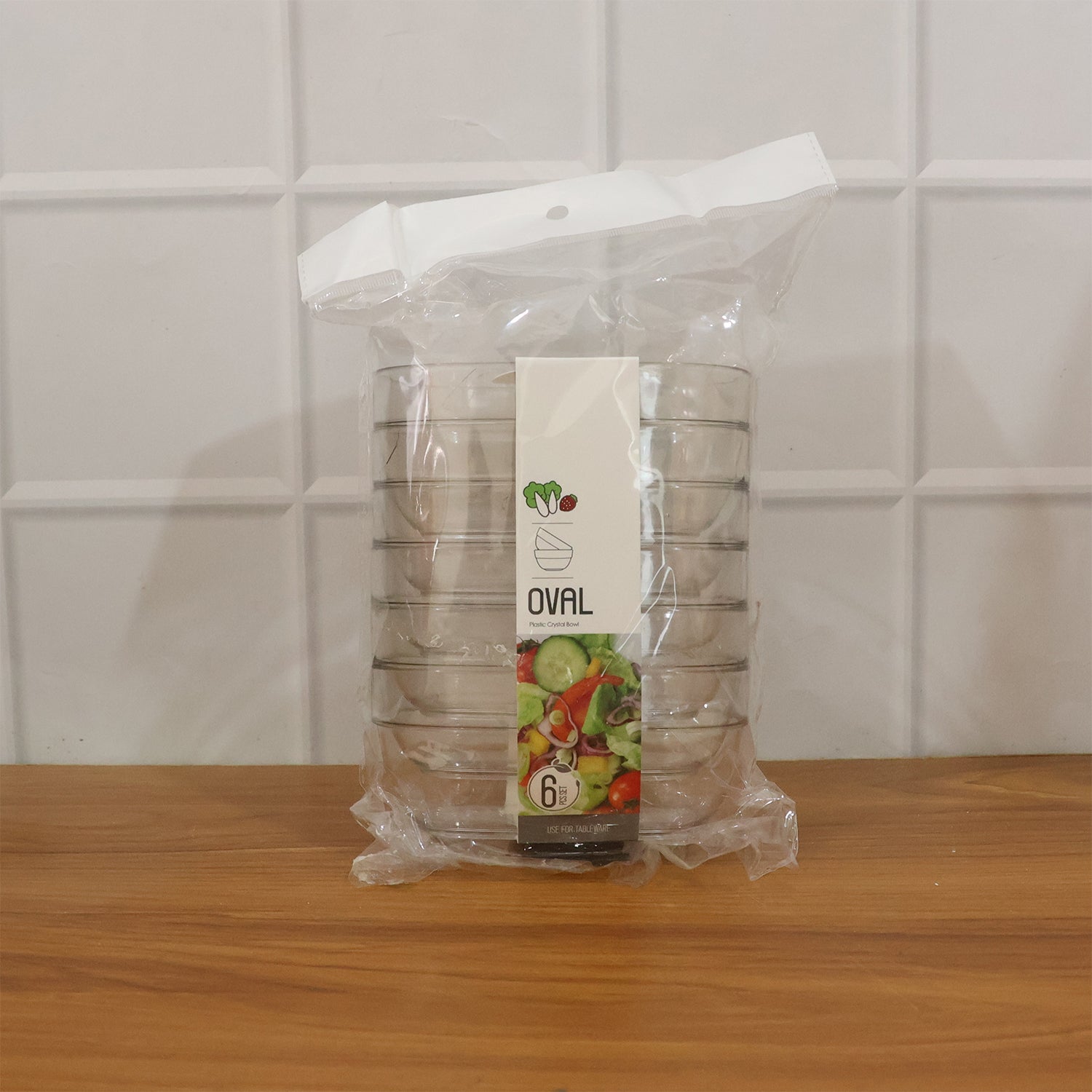Multipurpose Transparent Serving Storage Bowls Set (6 Pc Set)