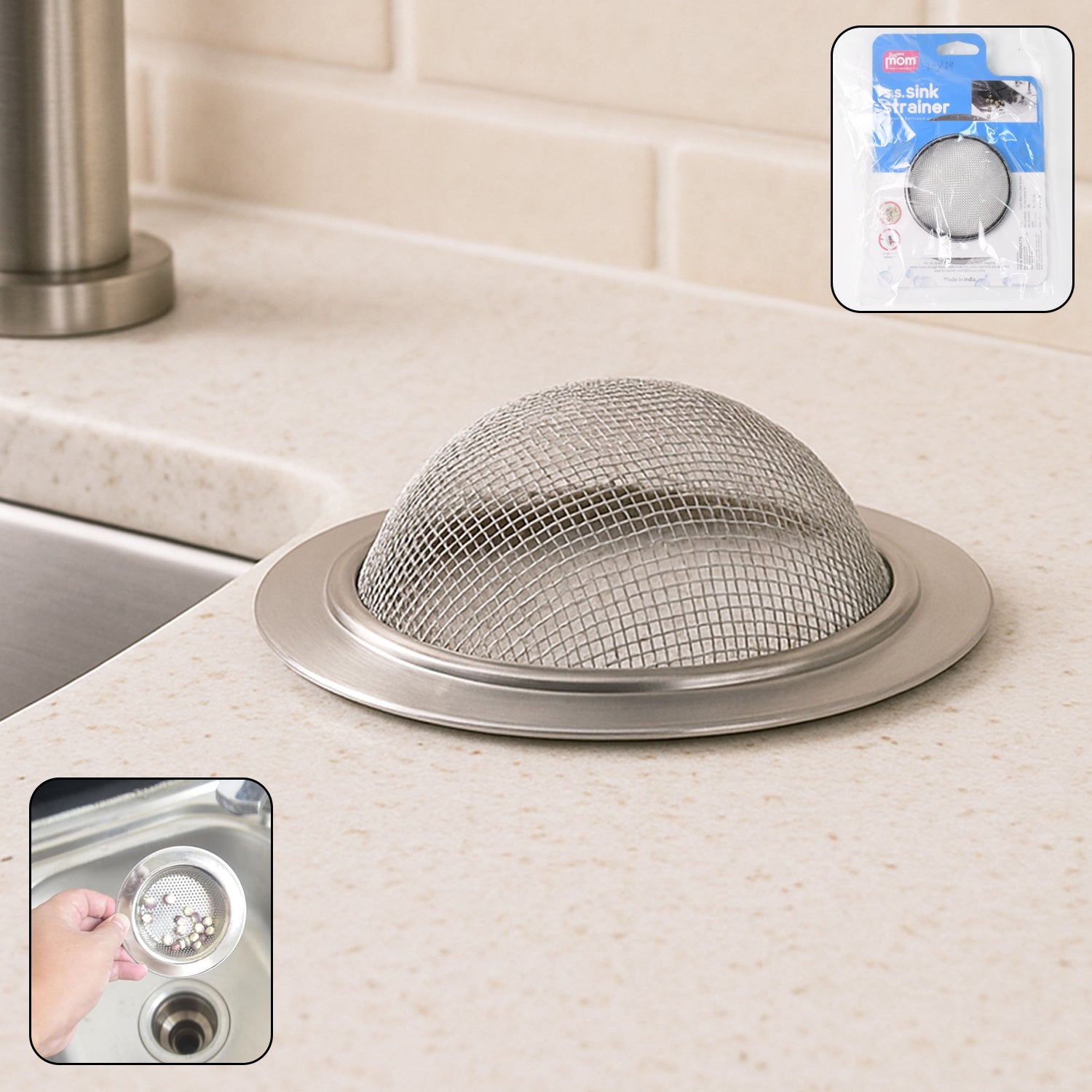 Supermom Stainless Steel Sink Strainer (1 Pc)
