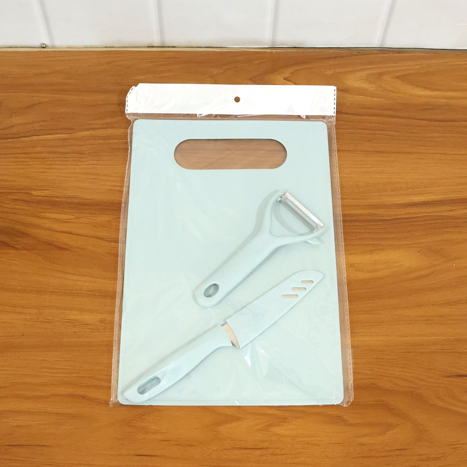 3 In 1 Kitchen Knife Chopping Board Set (1 Set)