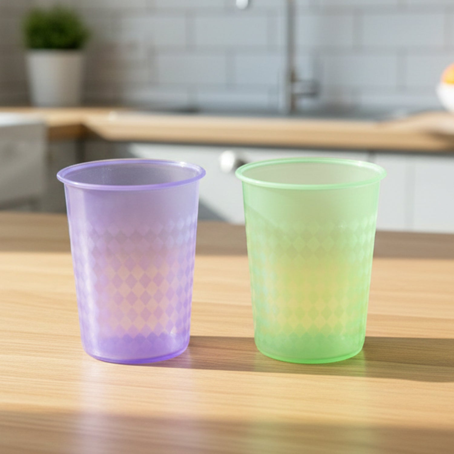 Reusable Plastic Drinking Glass 200 Ml Approx (1 Pc Mix Color)