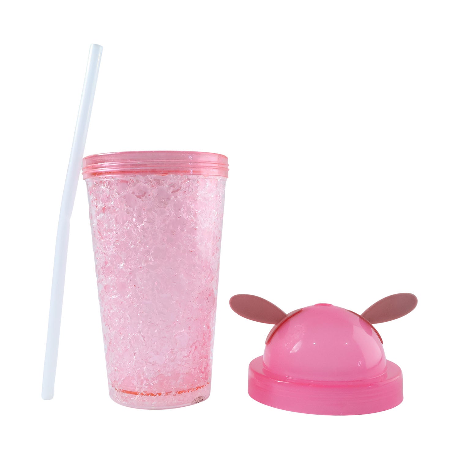 Cute Bunny Ear Design Tumbler Sipper Bottle (500 Ml 1 Pc)