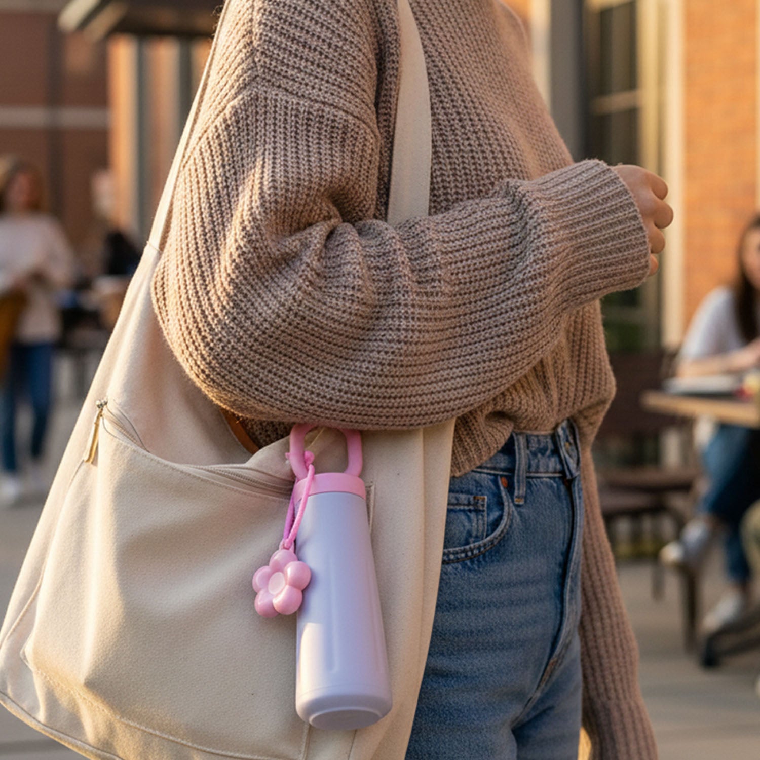 450 Ml Approx Cute Portable Water Bottle (1 Pc)