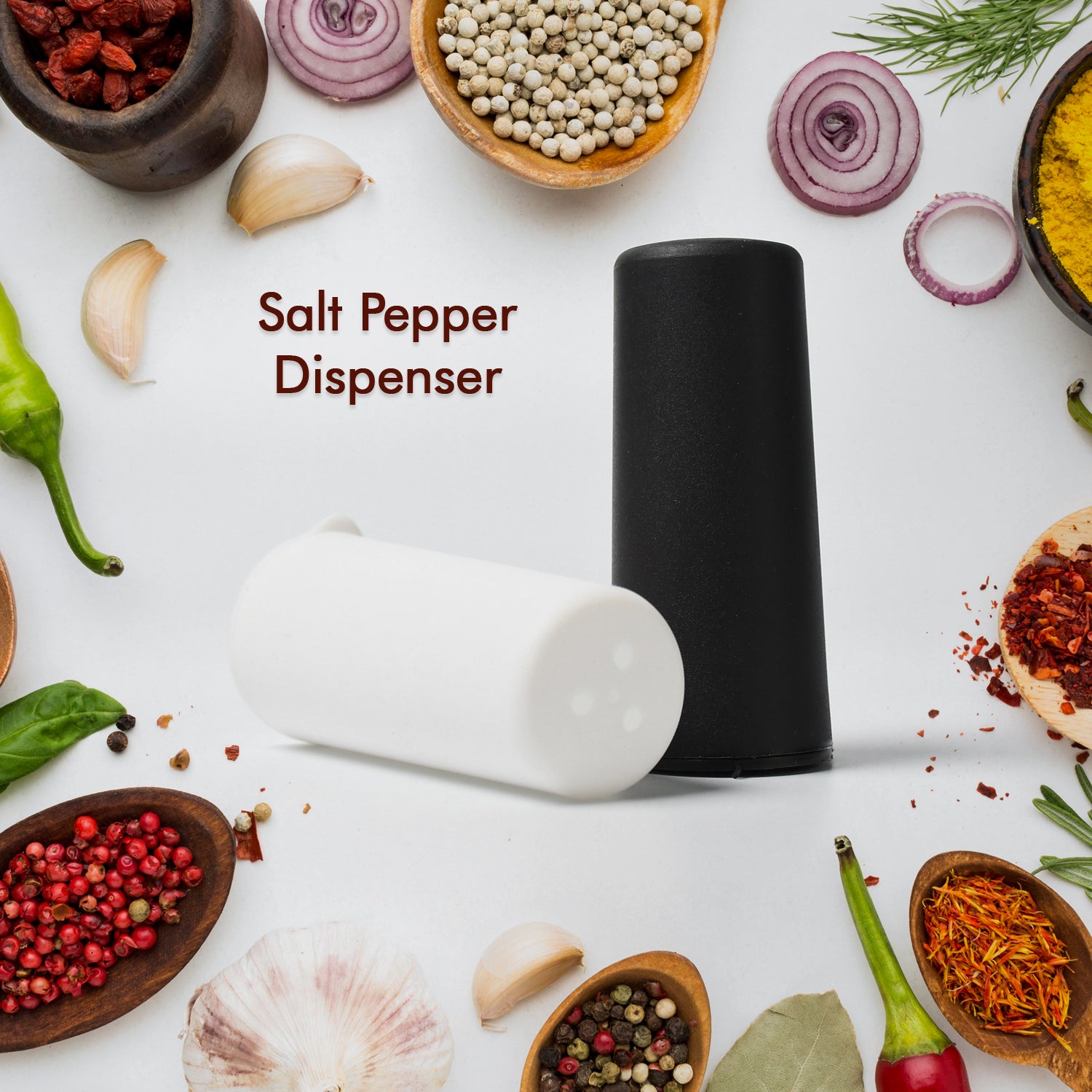 5317 Salt Pepper Dispenser Dining Table Spice Storing Use New Look Dispenser For Home Hotel Use