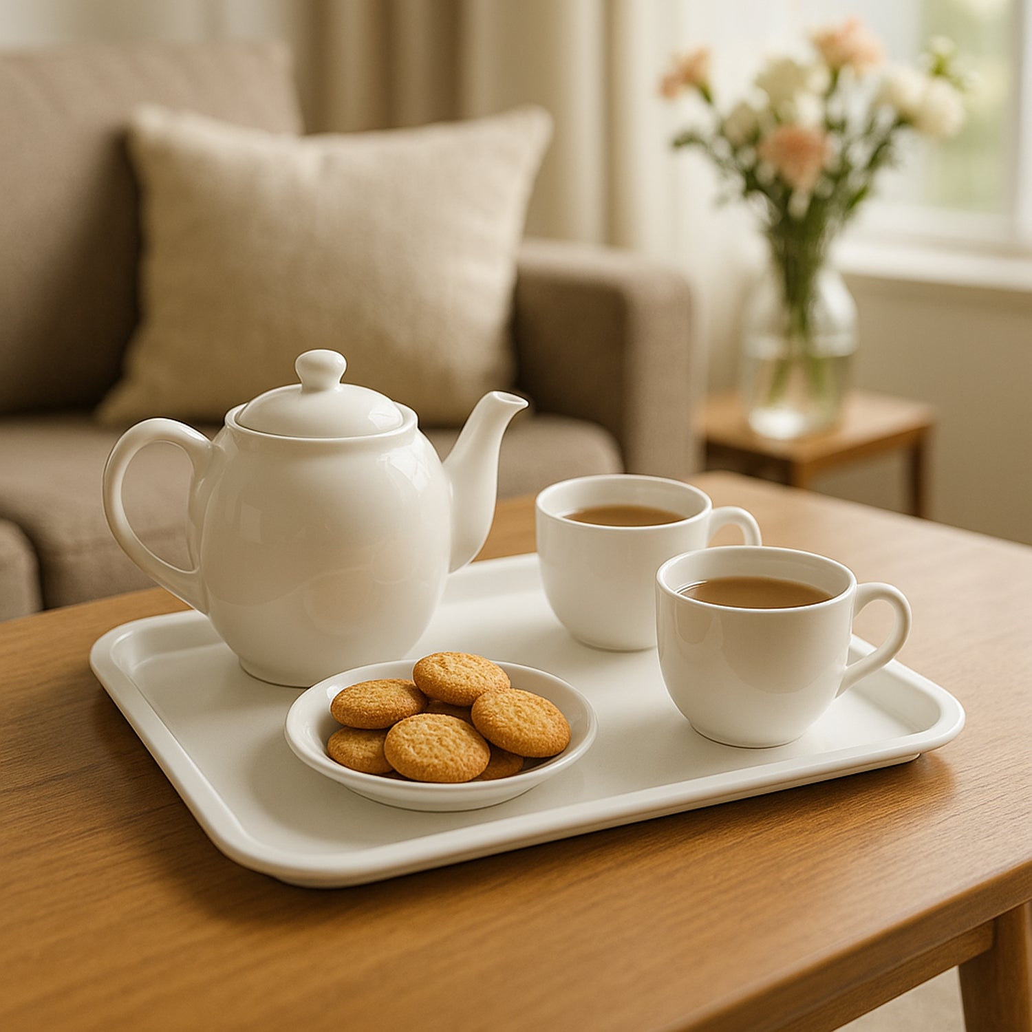 Plastic Serving Tray Plate 40 30 Cm (1 Pc)