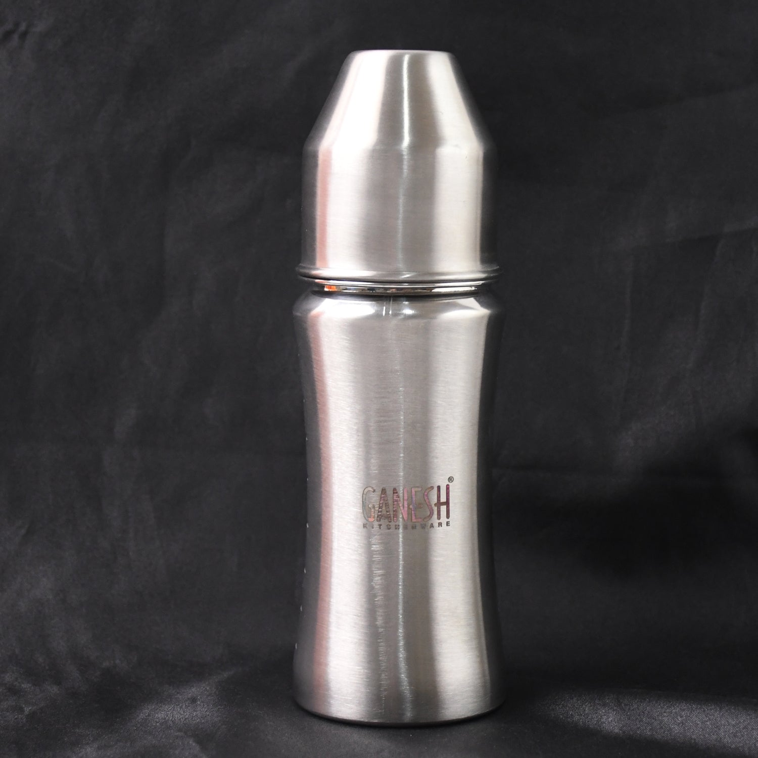 8173 Ganesh Stainless Steel Baby Feeding Bottle Milk Bottle For New Born Infants Toddler Up To 3 Years Bfa Free (250 Ml Approx)