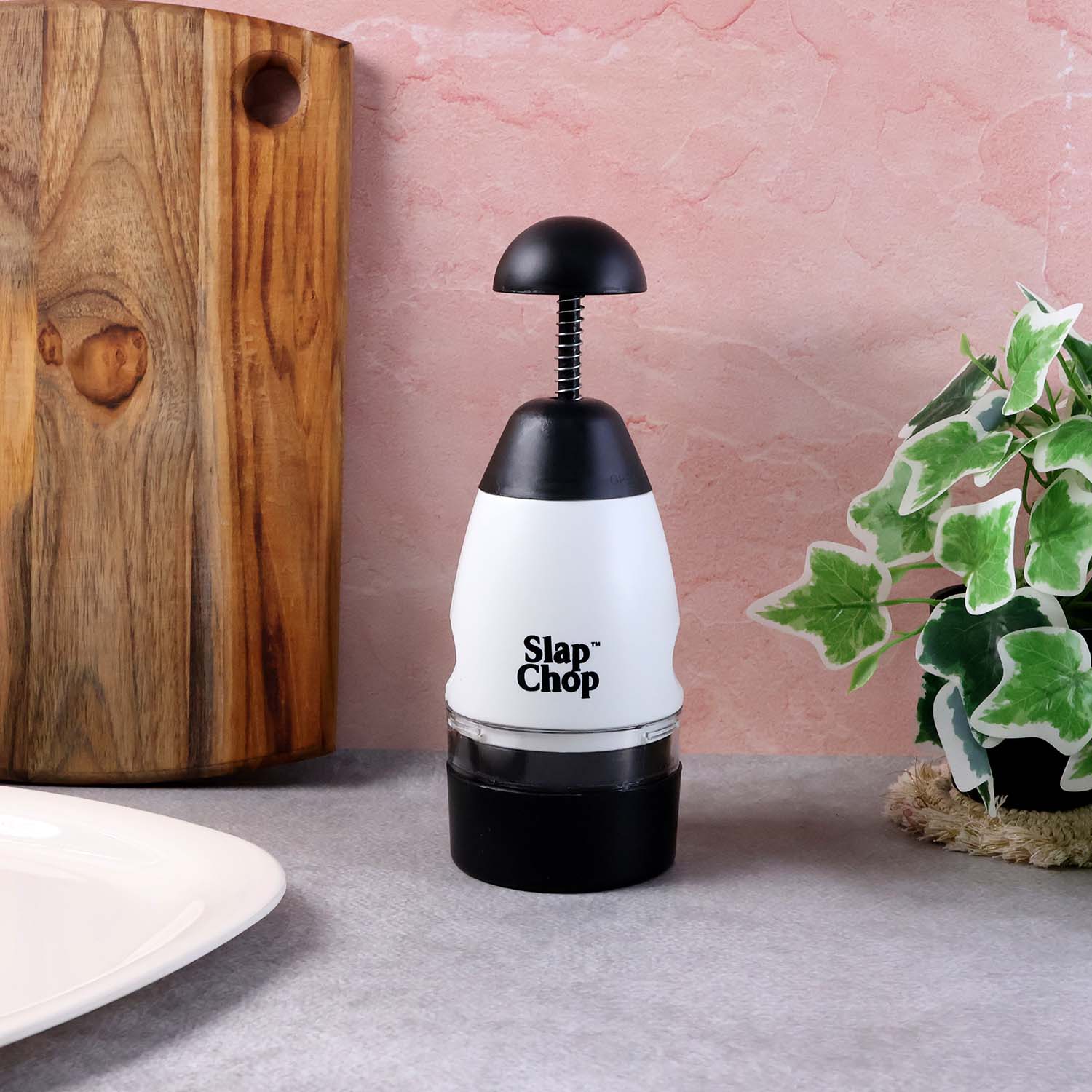 Slap Chop Hand Press Vegetable Fruit Chopper (1 Pc)