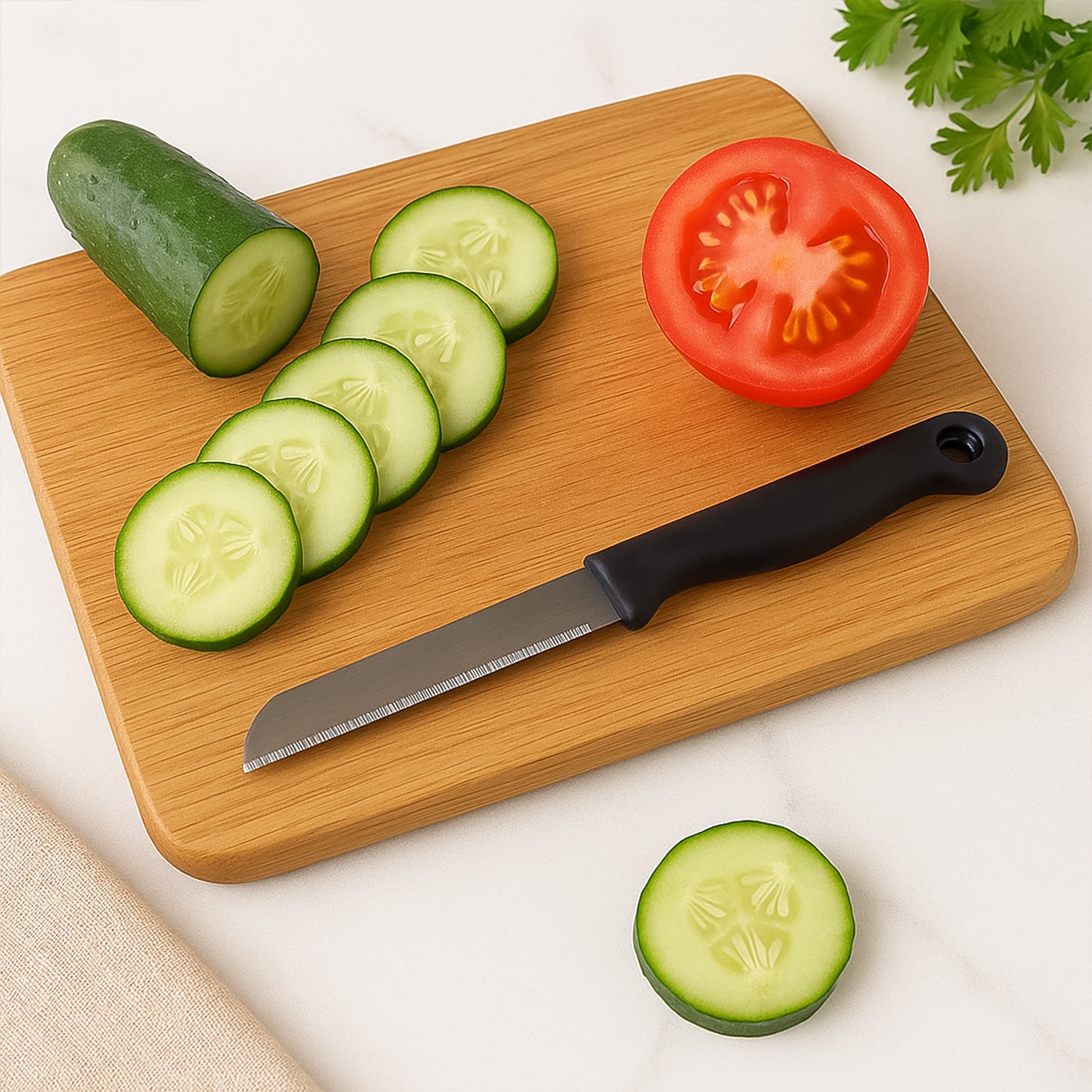 Supermom Stainless Steel Kitchen Laser Knife (10 Pc Set)
