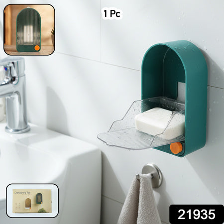 Wall Mounted Soap Holder With Drain Tray (1 Pc)