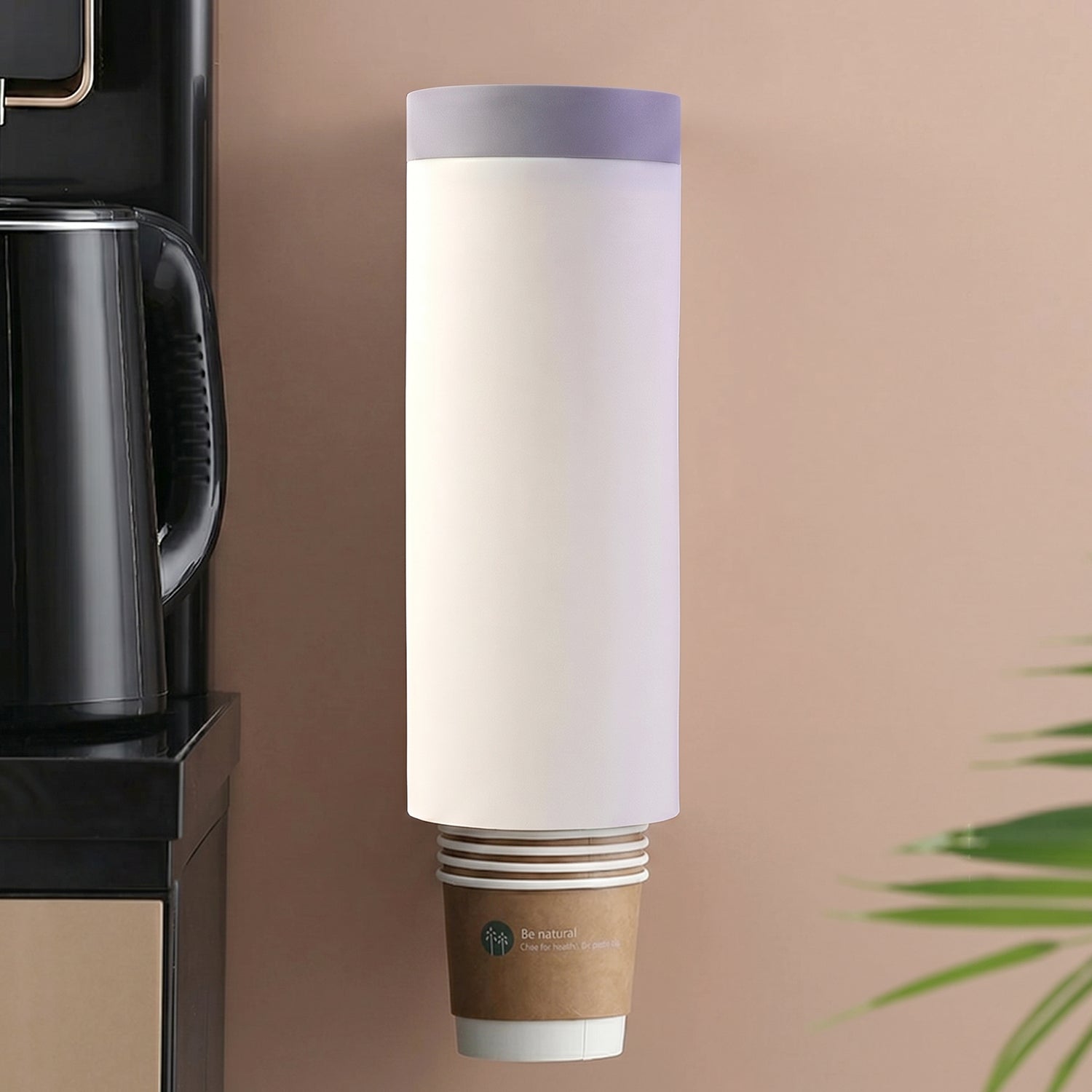 Wall Mounted Paper Cup Holder Disposable Cup Dispenser Storage Organizer (1 Pc)
