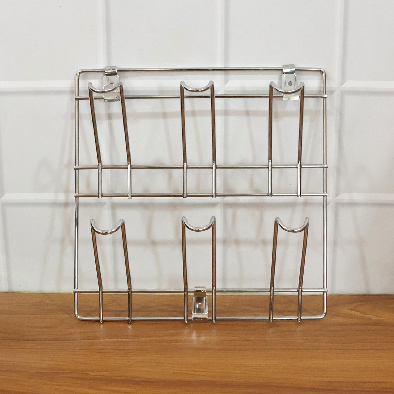 Wall-mounted Stainless-steel Cup  Mug Holder Rack (25 X 25 Cm 1 Pc)